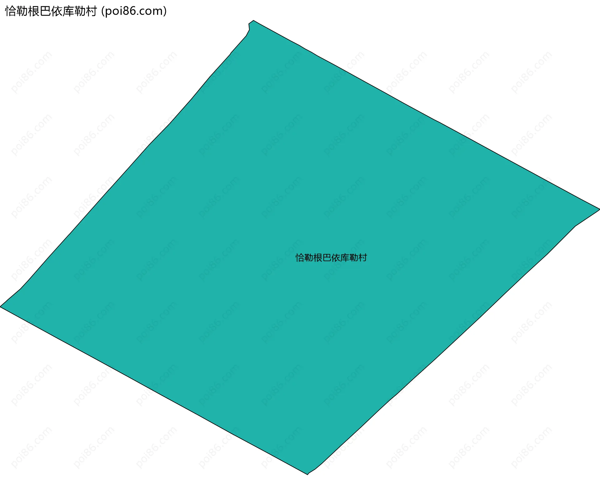 恰勒根巴依库勒村边界地图