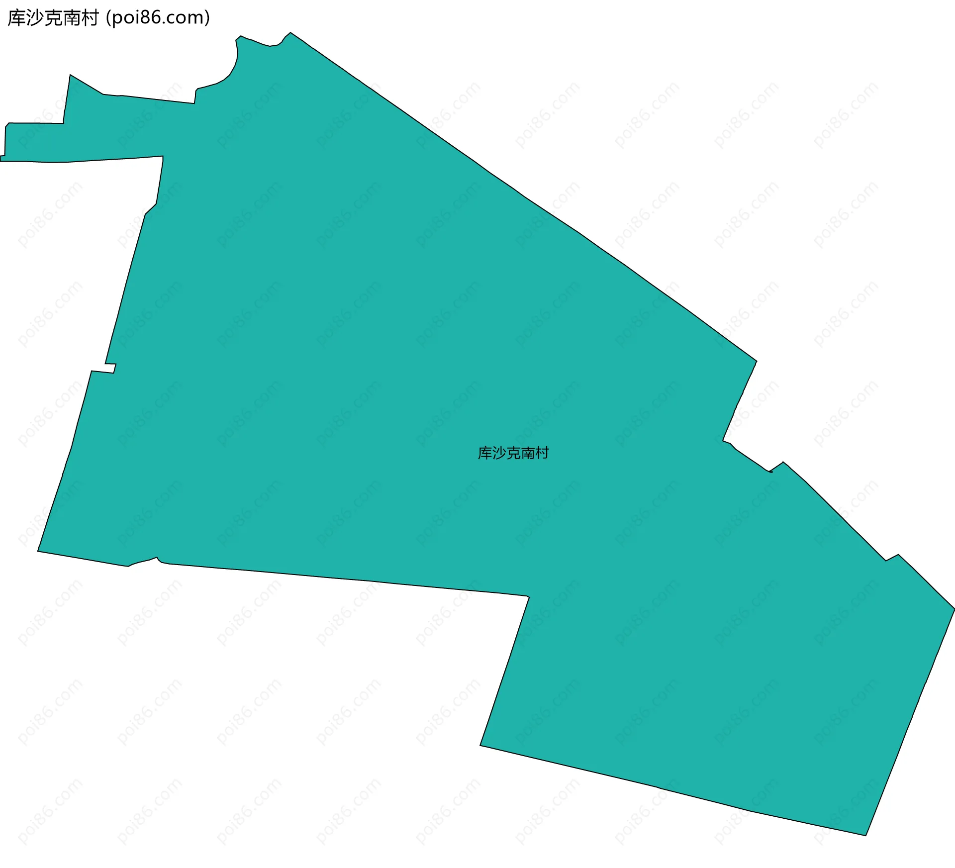 库沙克南村边界地图