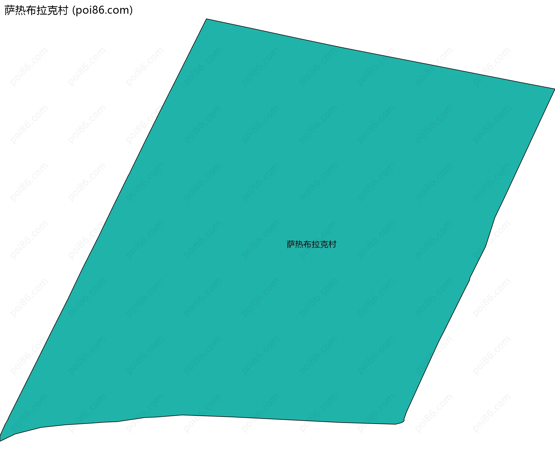 萨热布拉克村边界地图