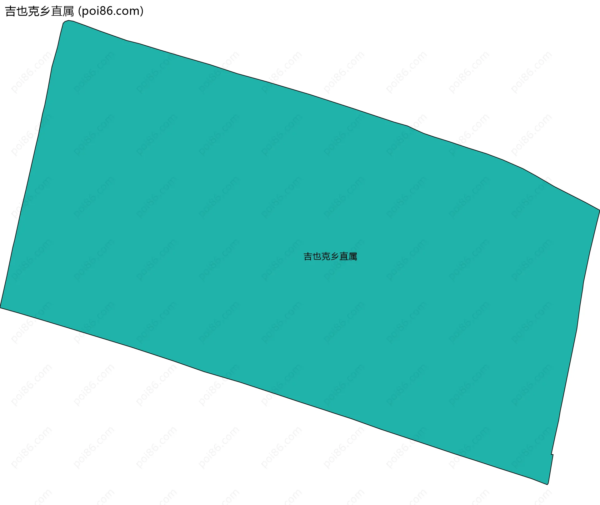 吉也克乡直属边界地图