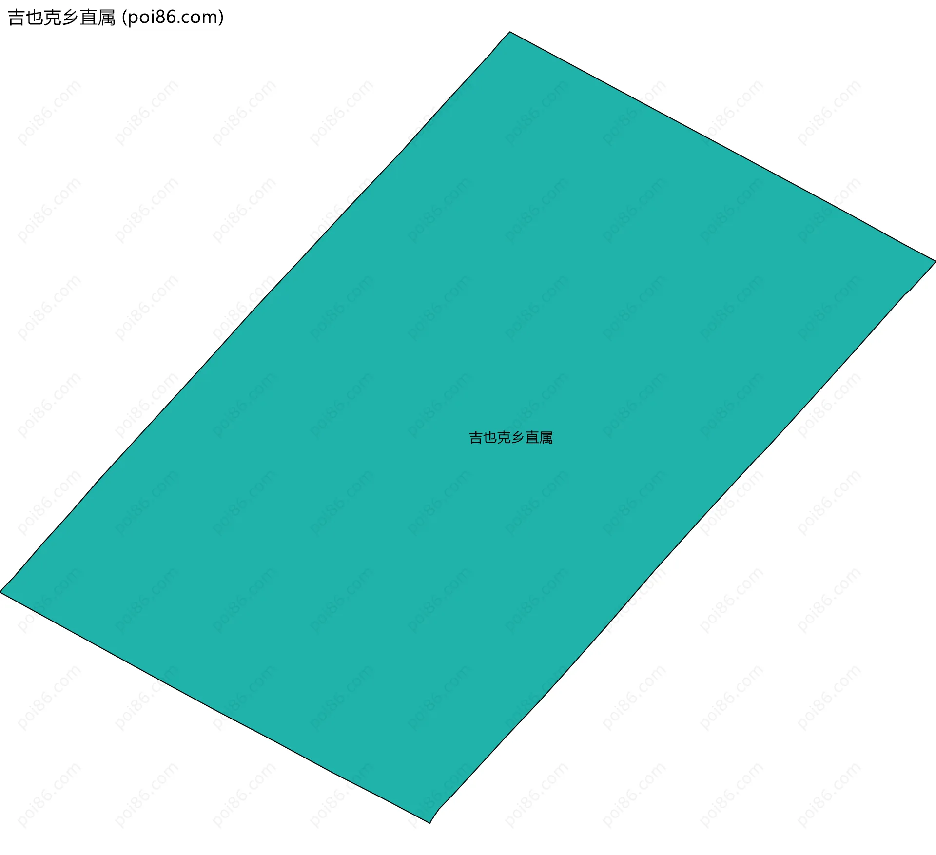 吉也克乡直属边界地图