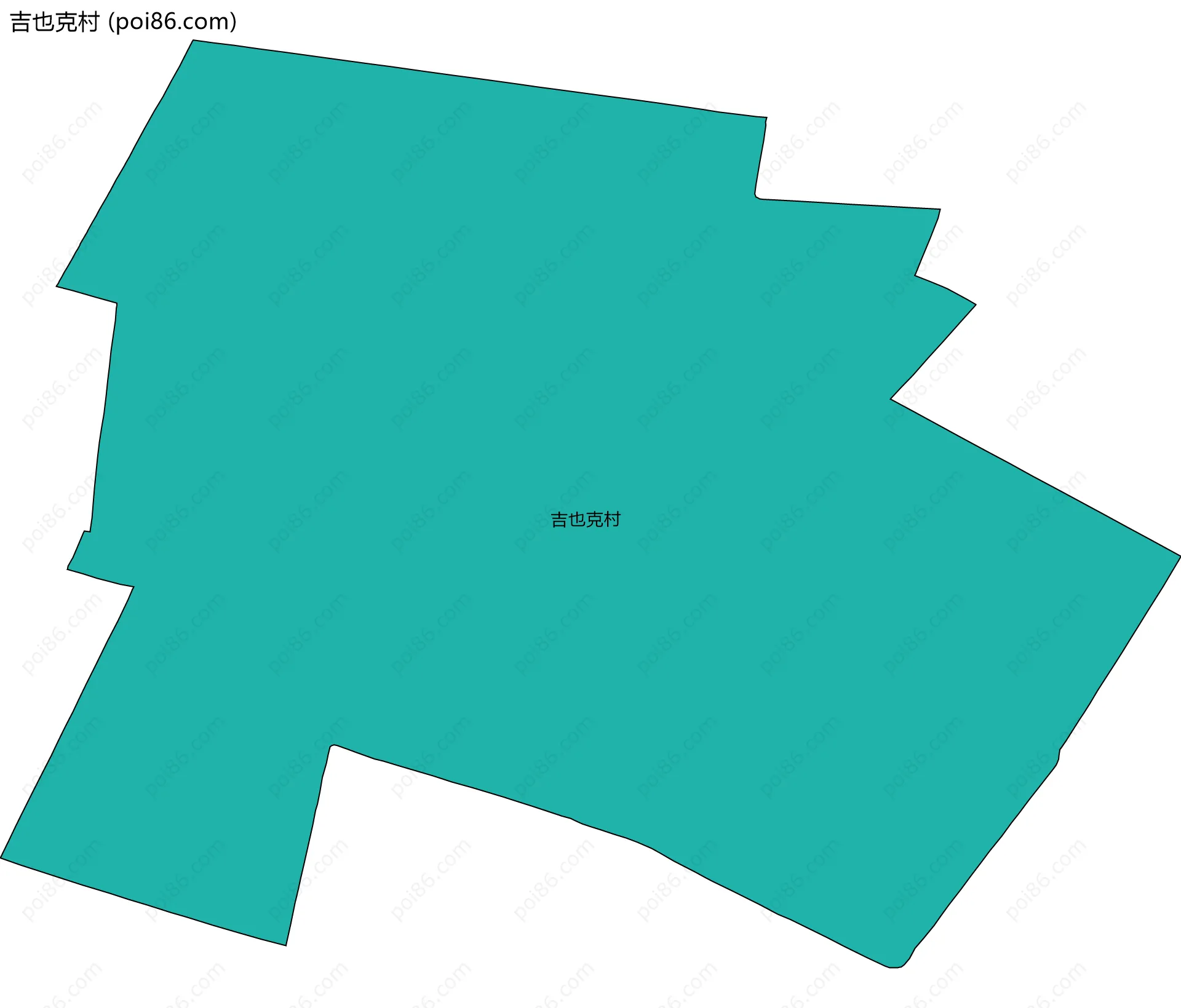 吉也克村边界地图