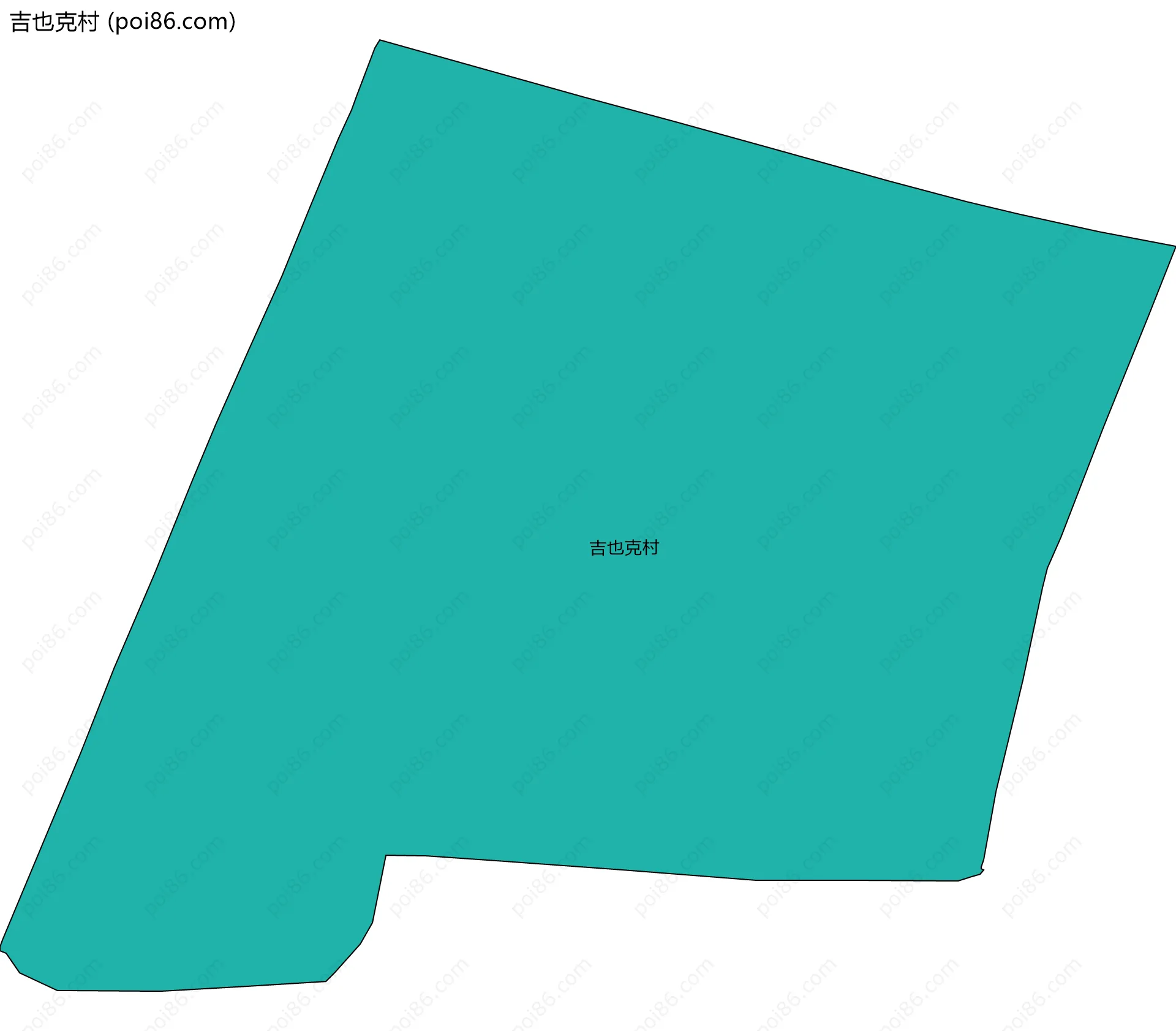吉也克村边界地图