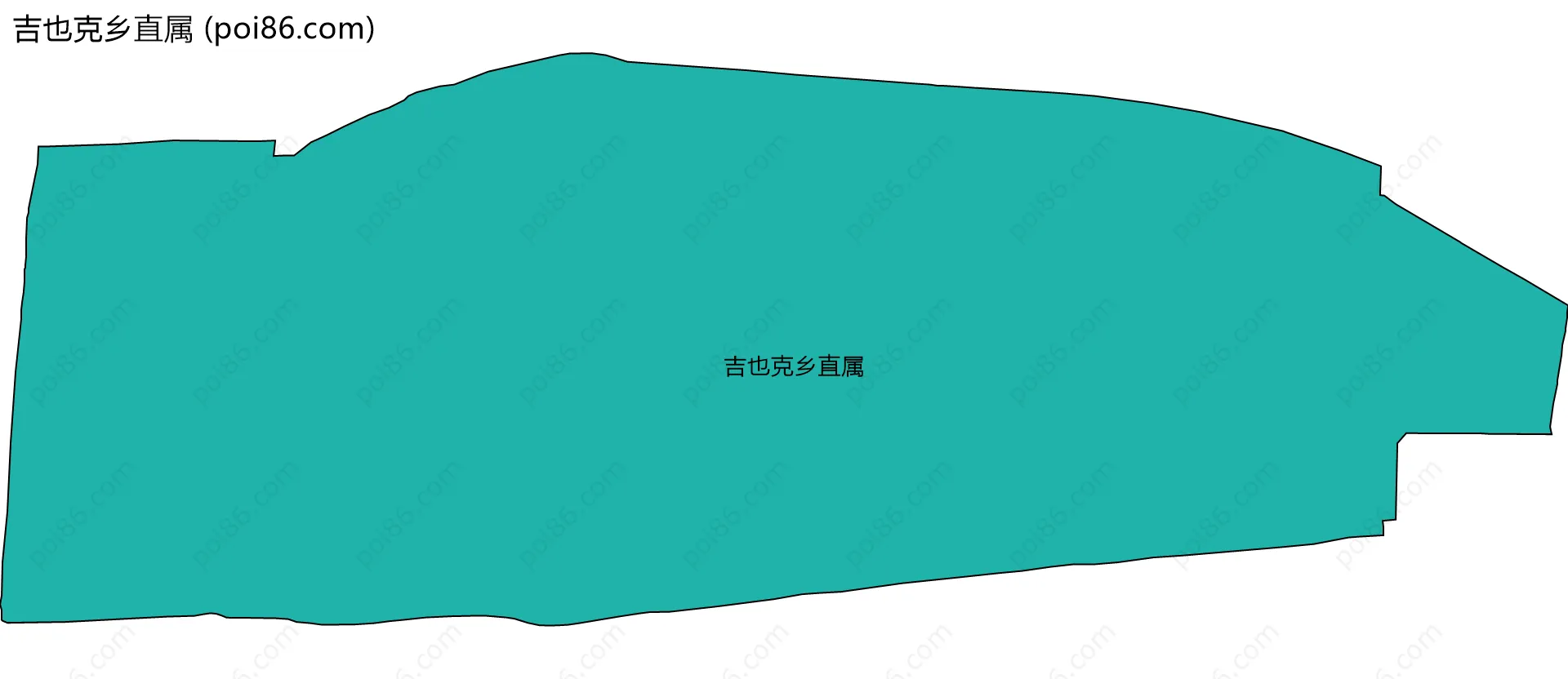 吉也克乡直属边界地图