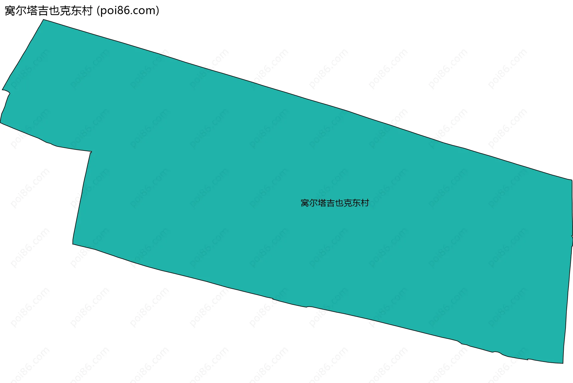 窝尔塔吉也克东村边界地图