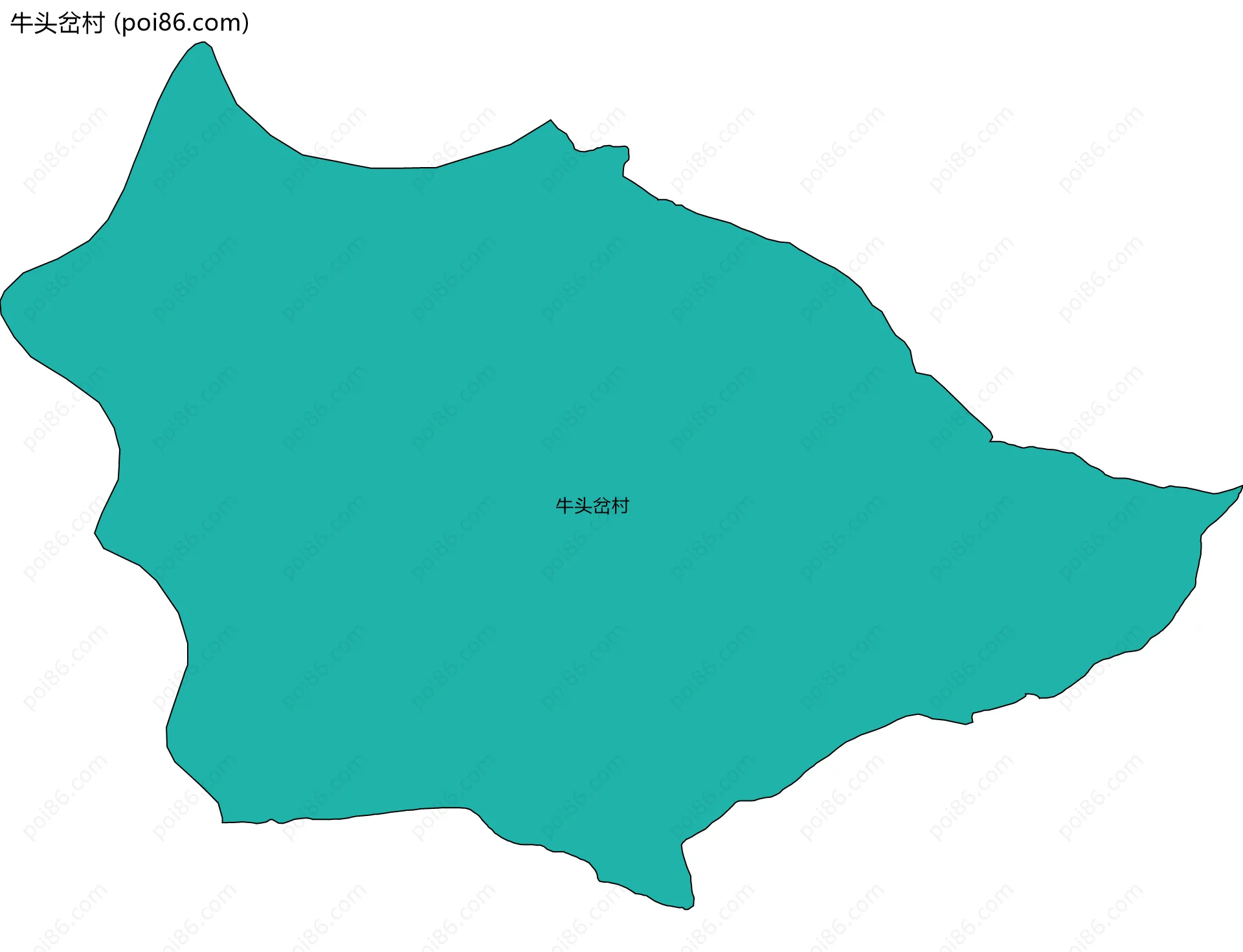 牛头岔村边界地图