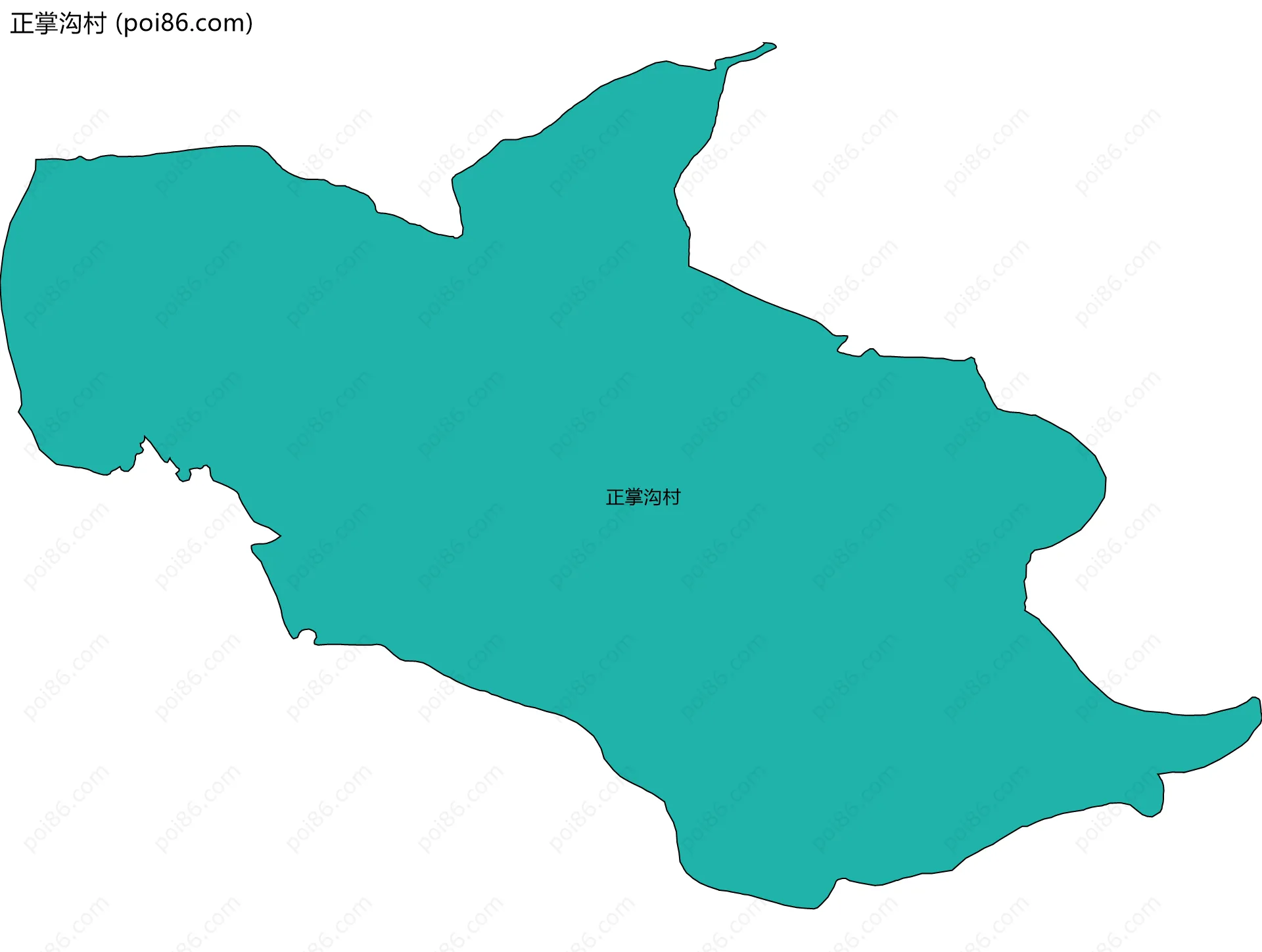 正掌沟村边界地图