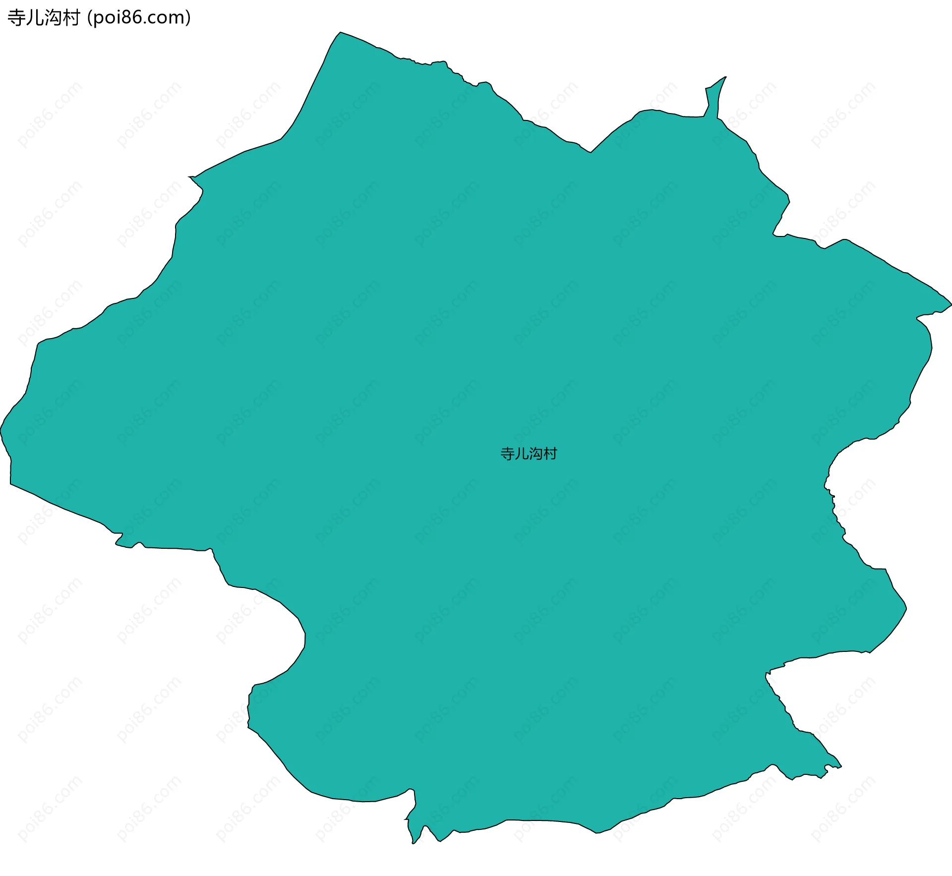 寺儿沟村边界地图