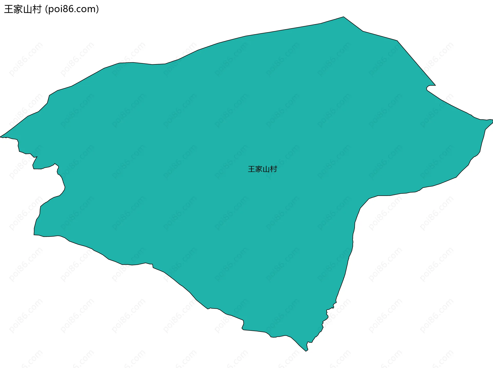 王家山村边界地图