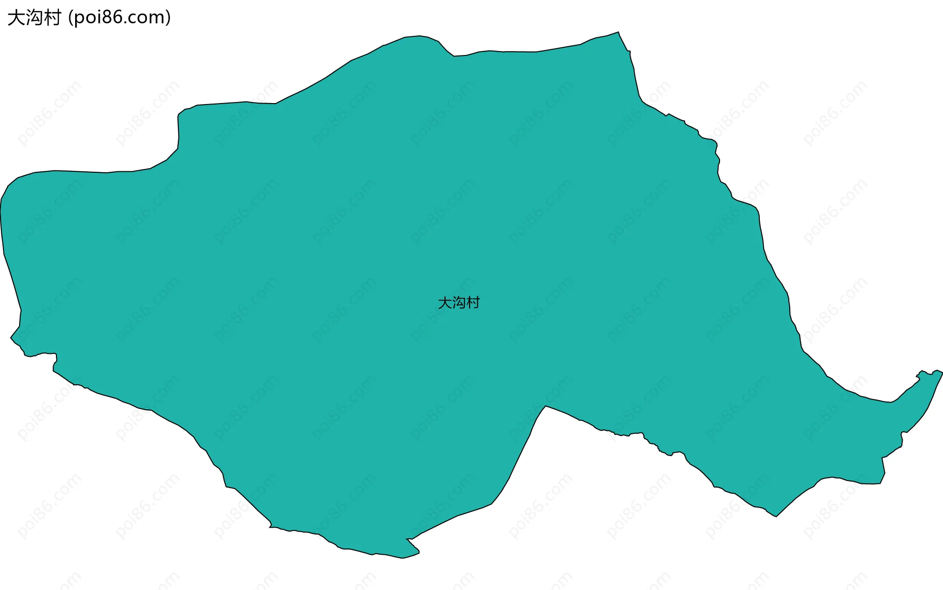 大沟村边界地图