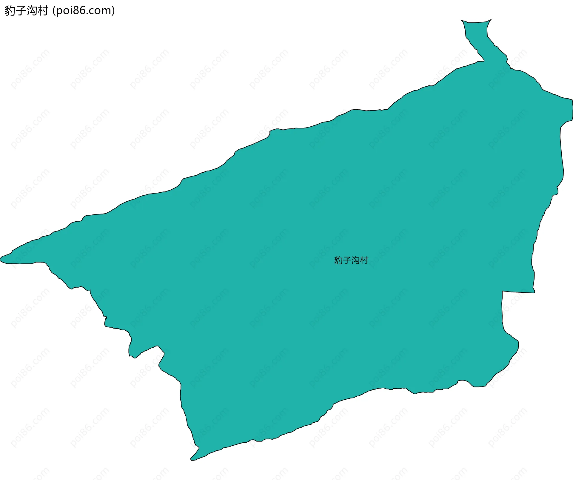 豹子沟村边界地图