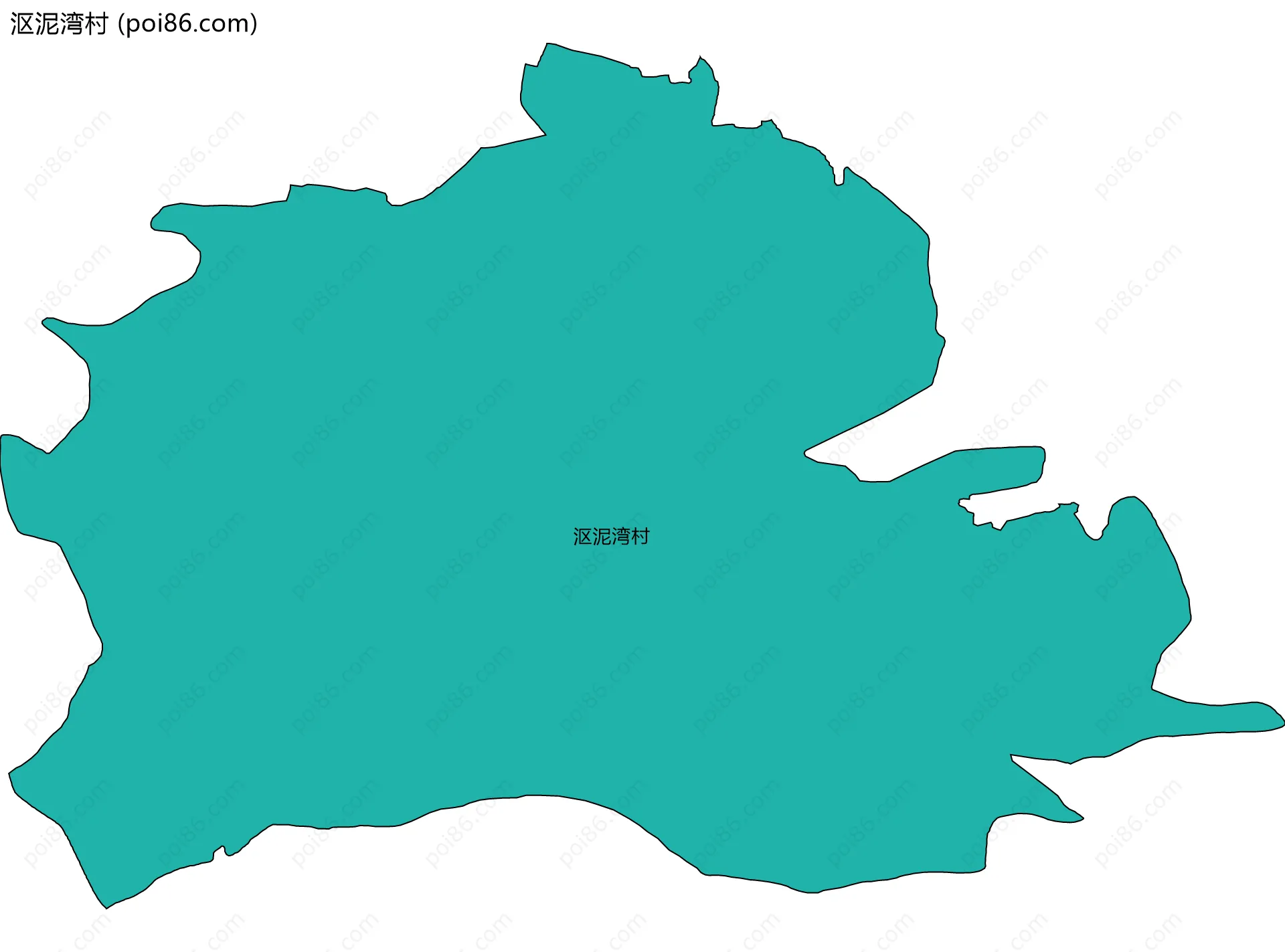 沤泥湾村边界地图