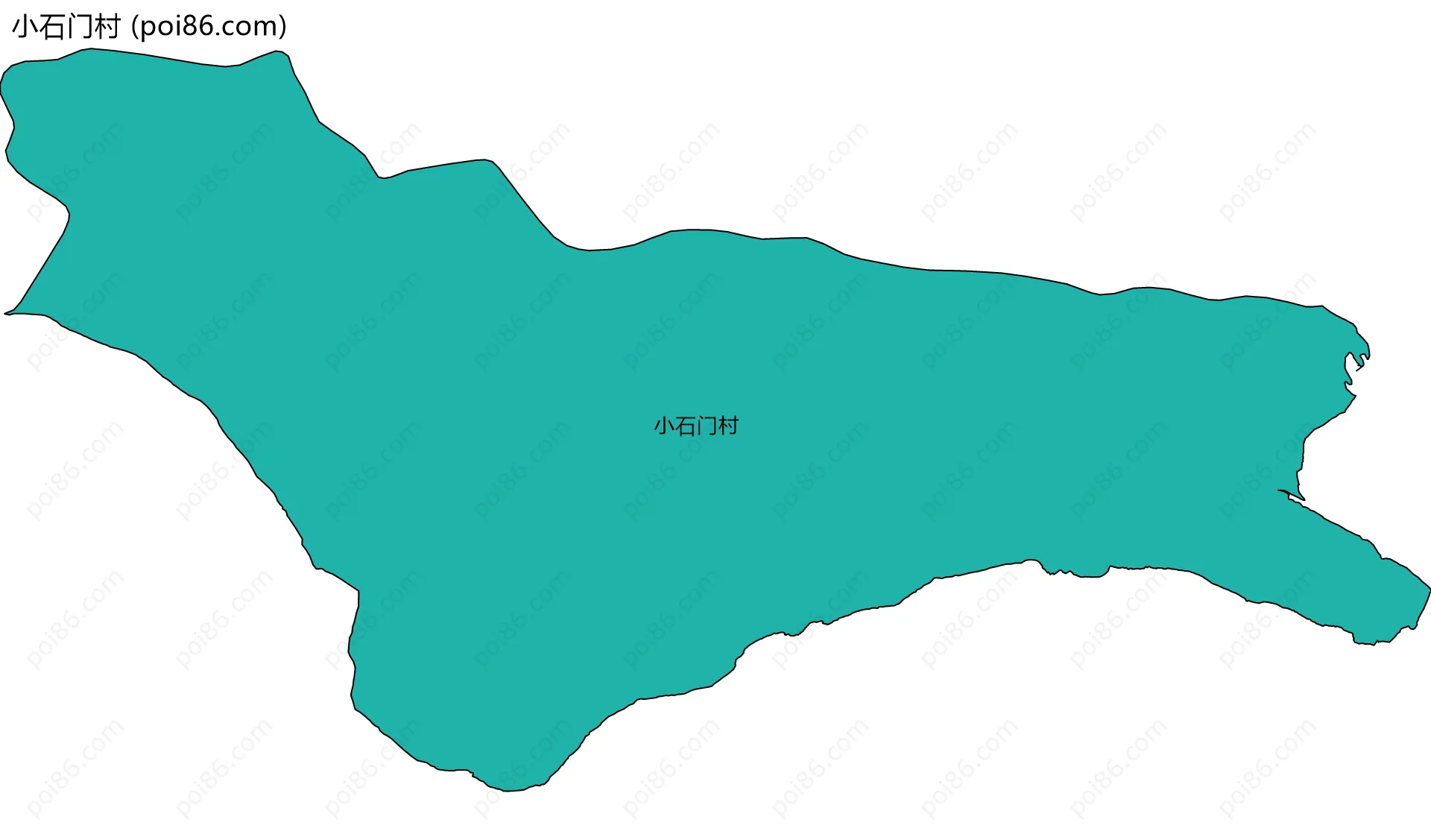 小石门村边界地图