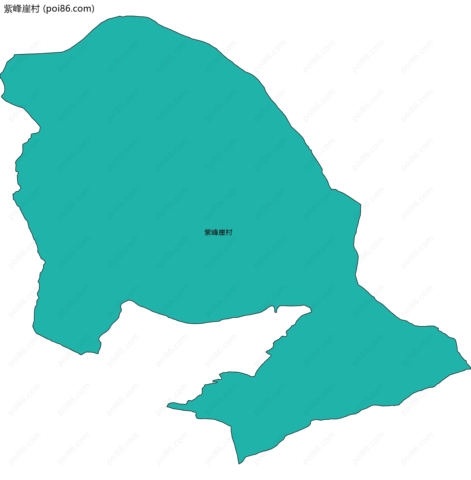 紫峰崖村边界地图