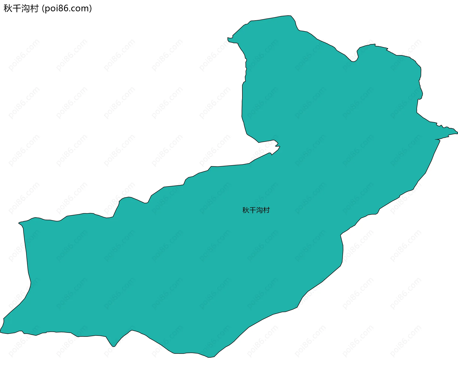 秋千沟村边界地图