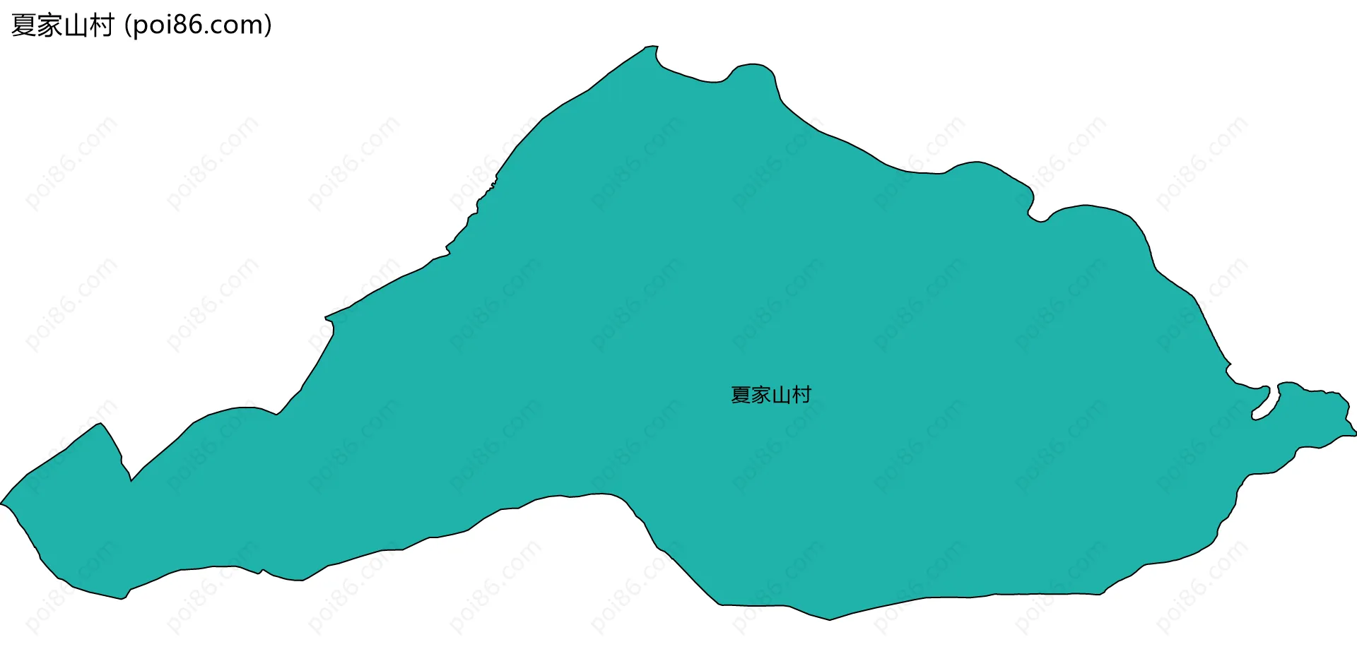 夏家山村边界地图