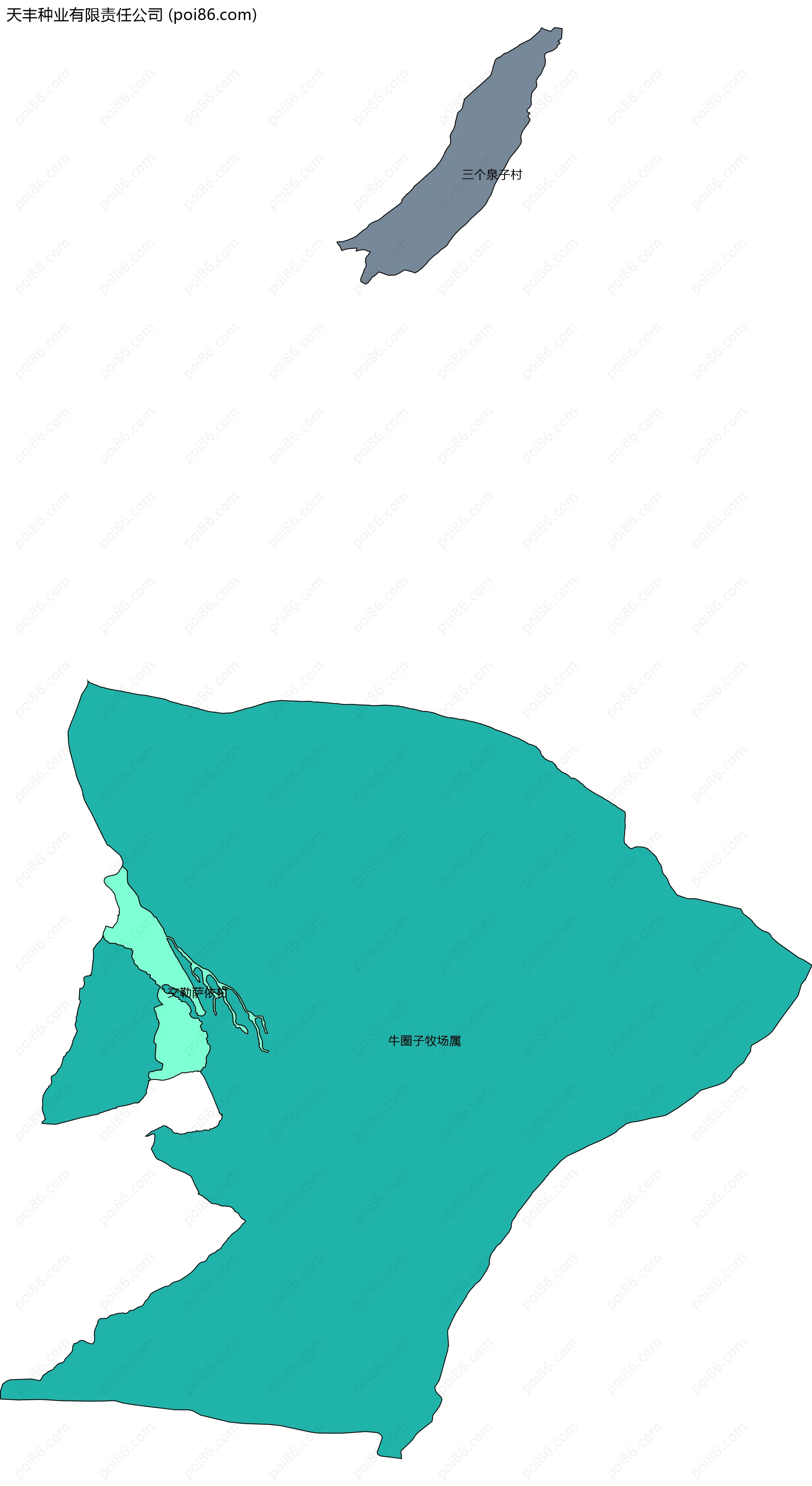 天丰种业有限责任公司边界地图(五级行政区划)