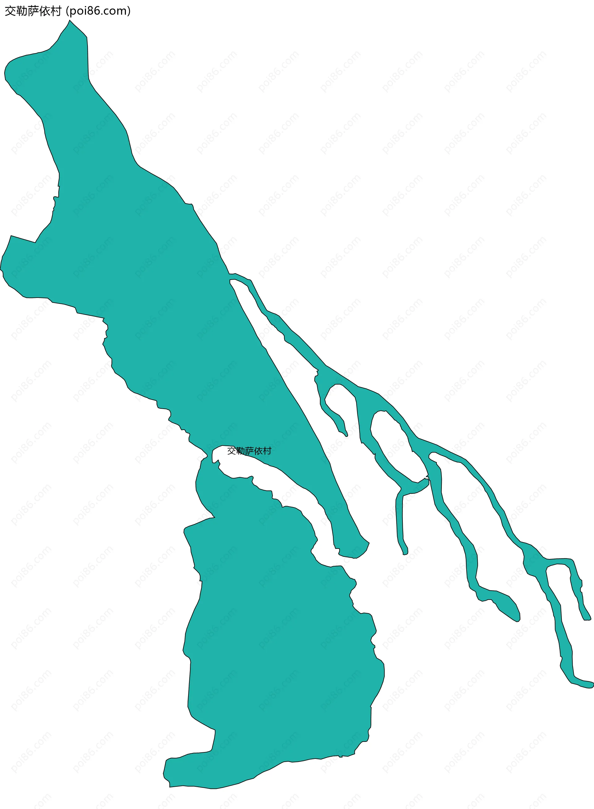 交勒萨依村边界地图