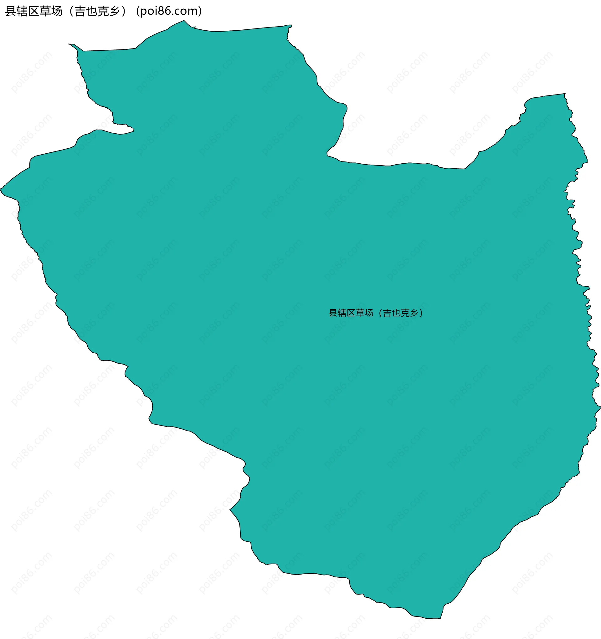 县辖区草场（吉也克乡）边界地图