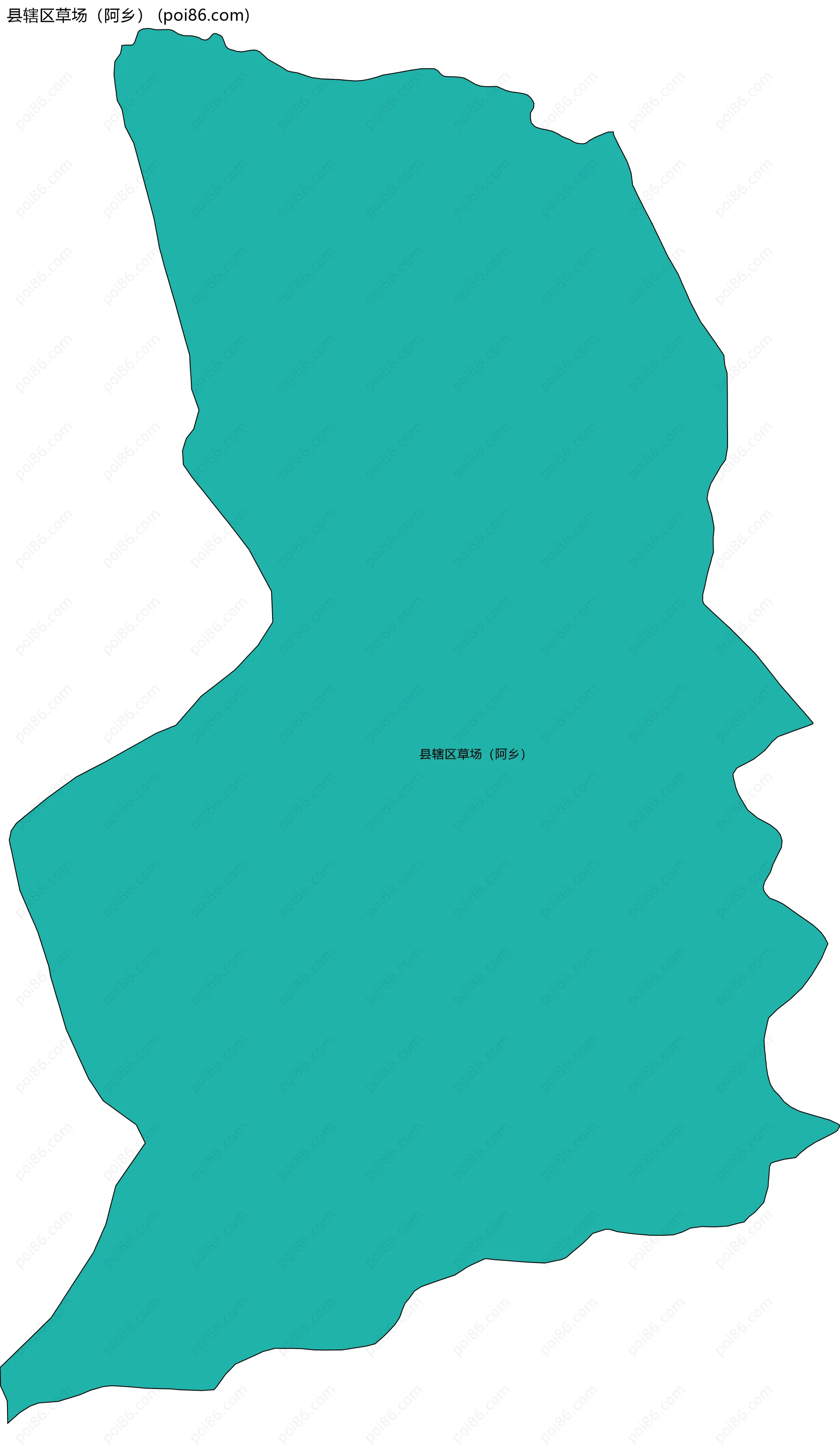 县辖区草场（阿乡）边界地图