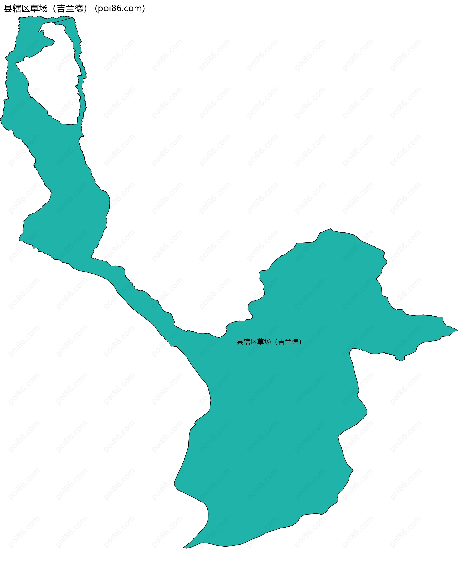 县辖区草场（吉兰德）边界地图