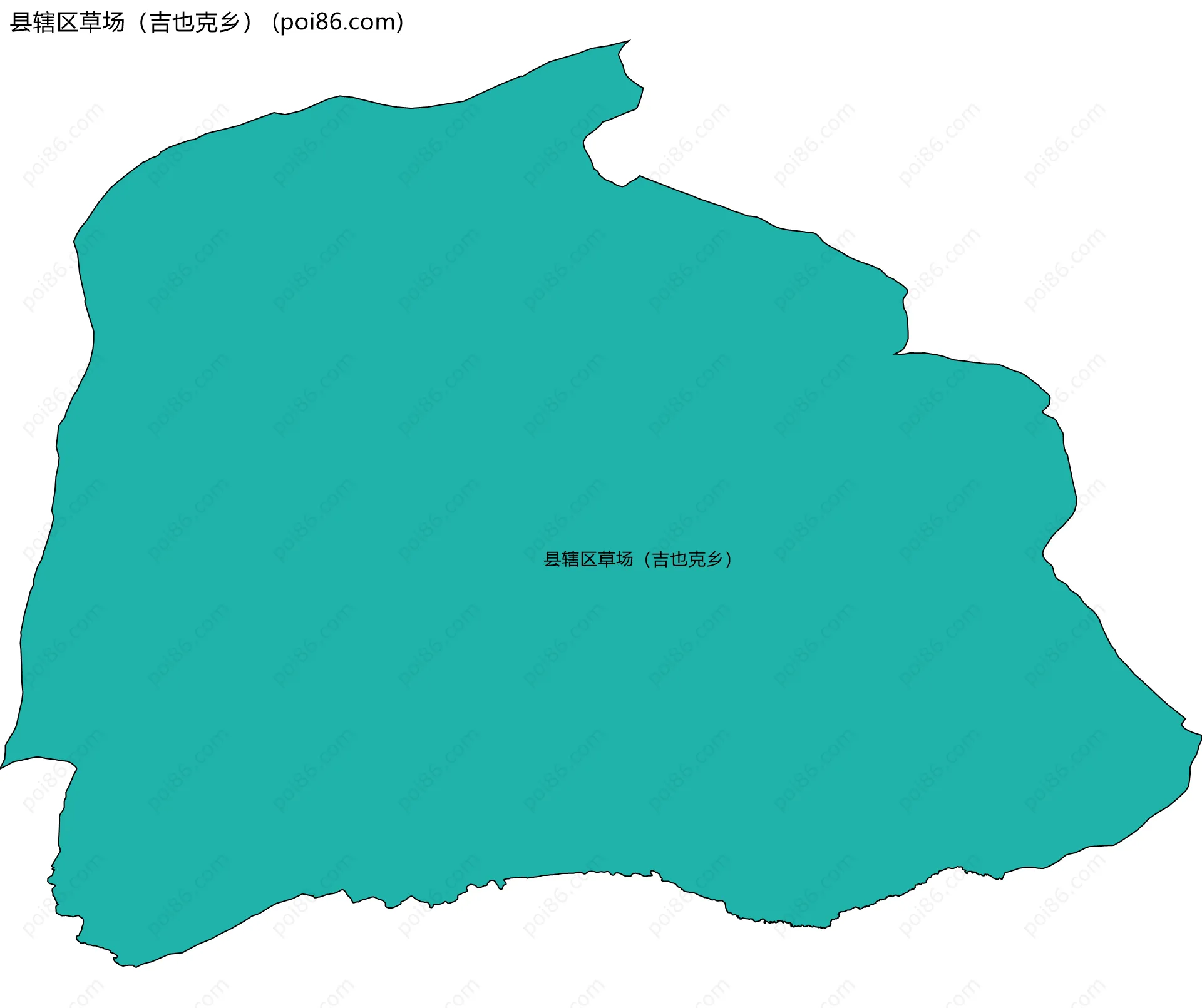 县辖区草场（吉也克乡）边界地图