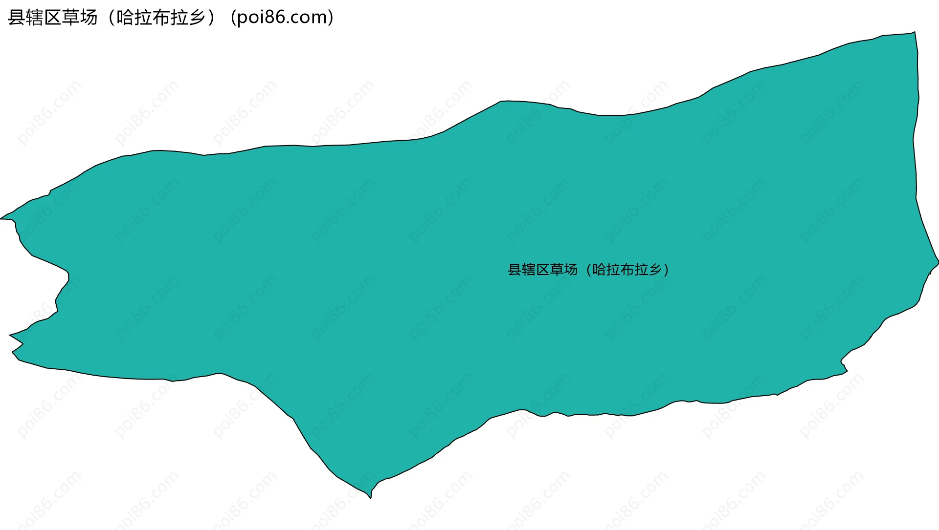 县辖区草场（哈拉布拉乡）边界地图