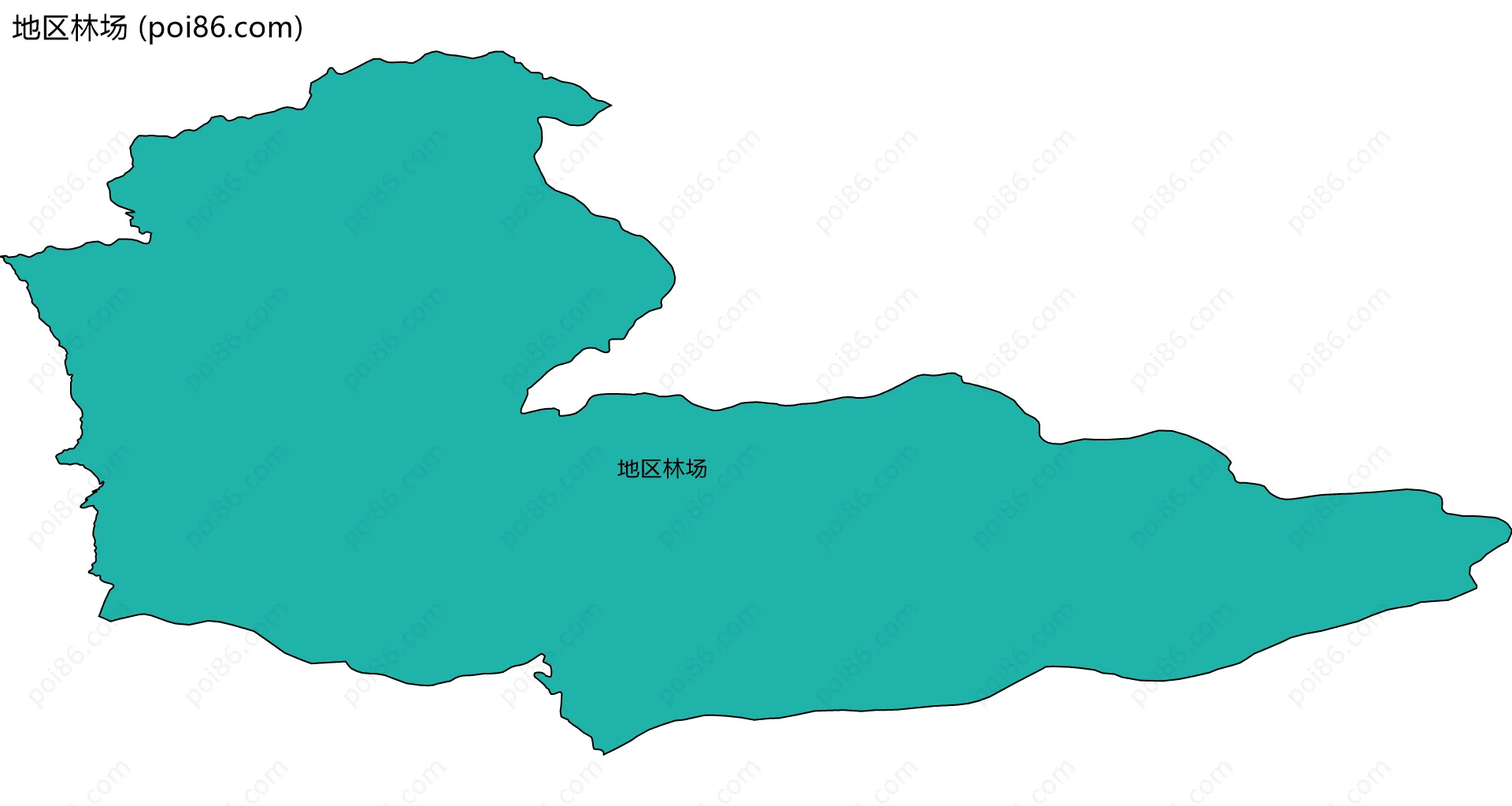 地区林场边界地图