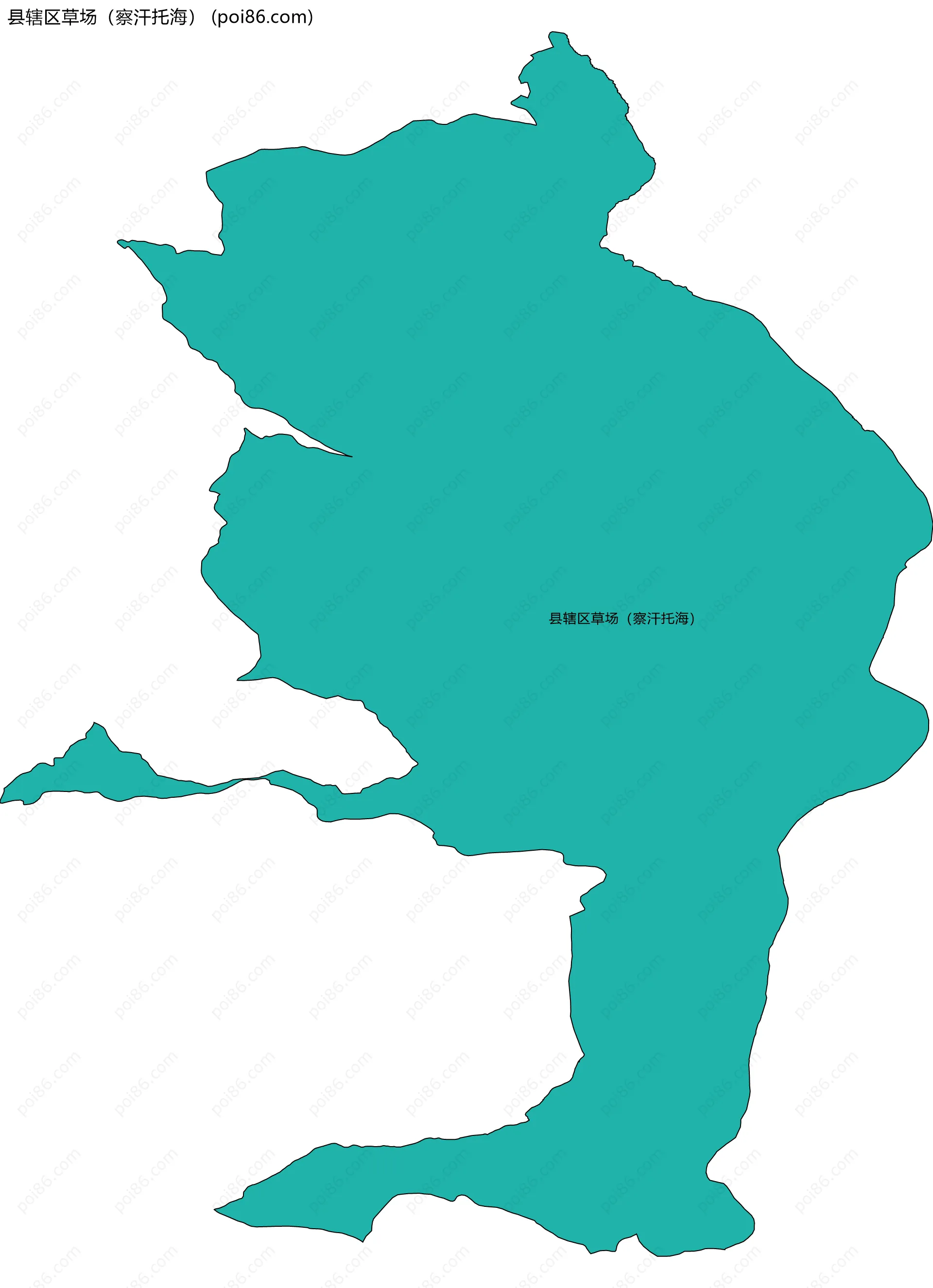 县辖区草场（察汗托海）边界地图