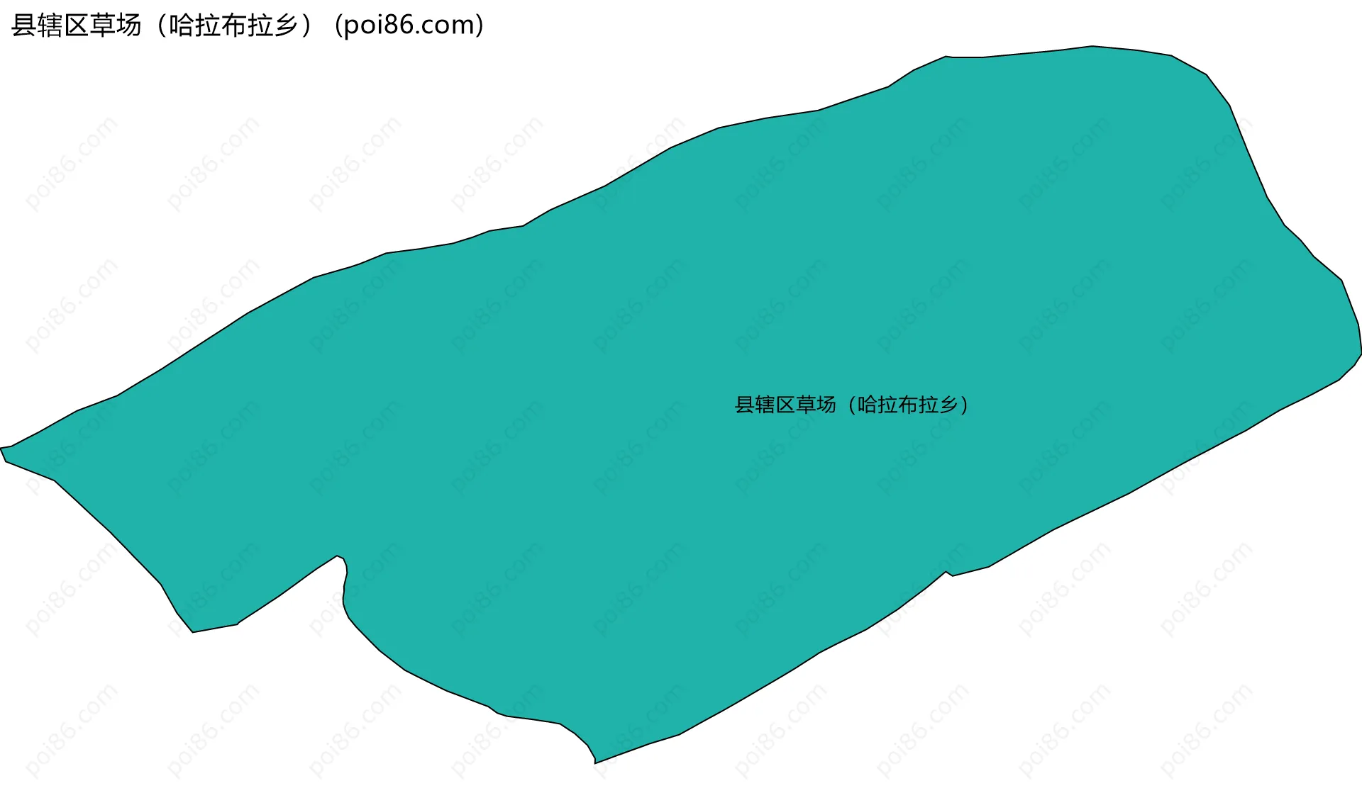 县辖区草场（哈拉布拉乡）边界地图