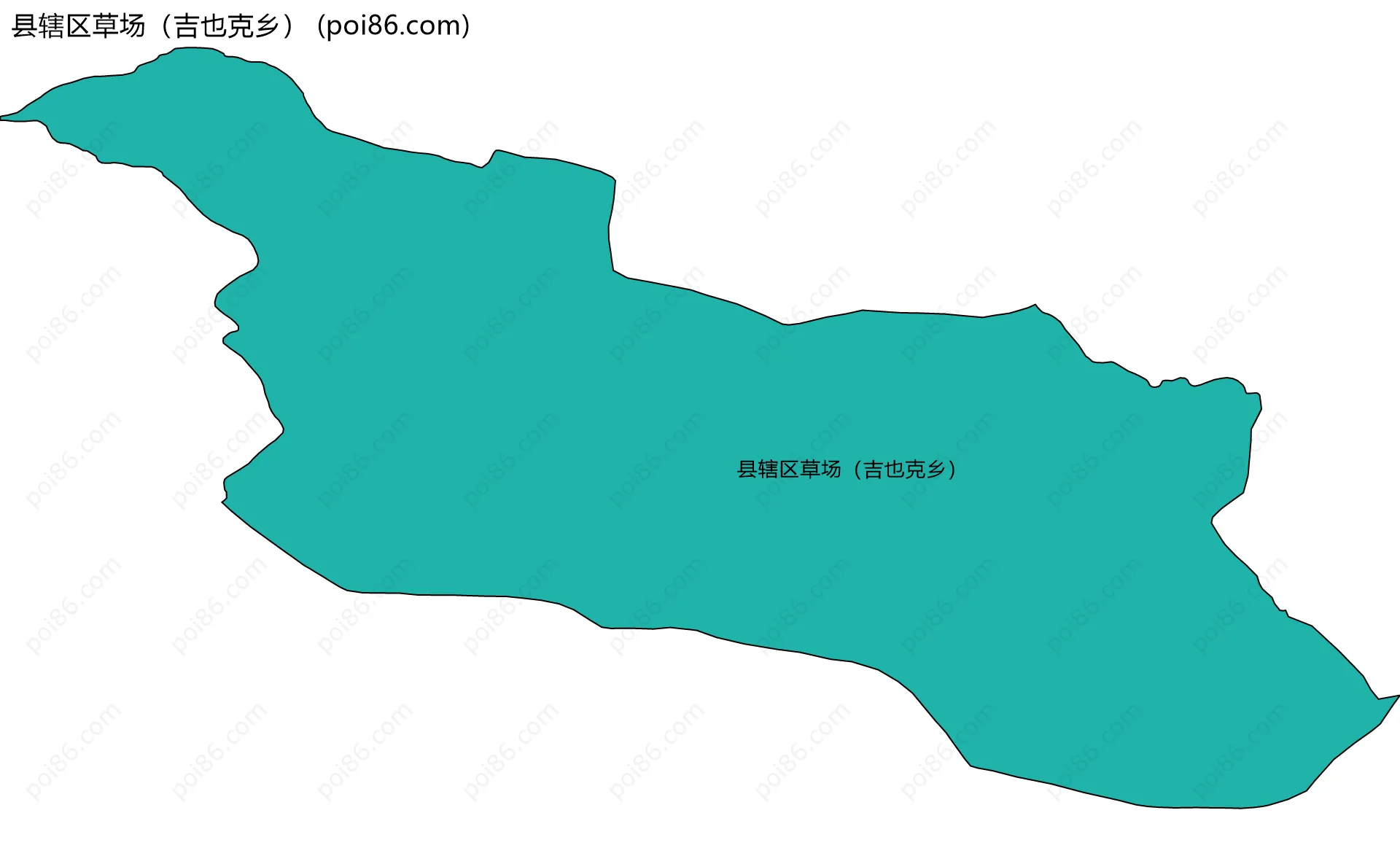 县辖区草场（吉也克乡）边界地图