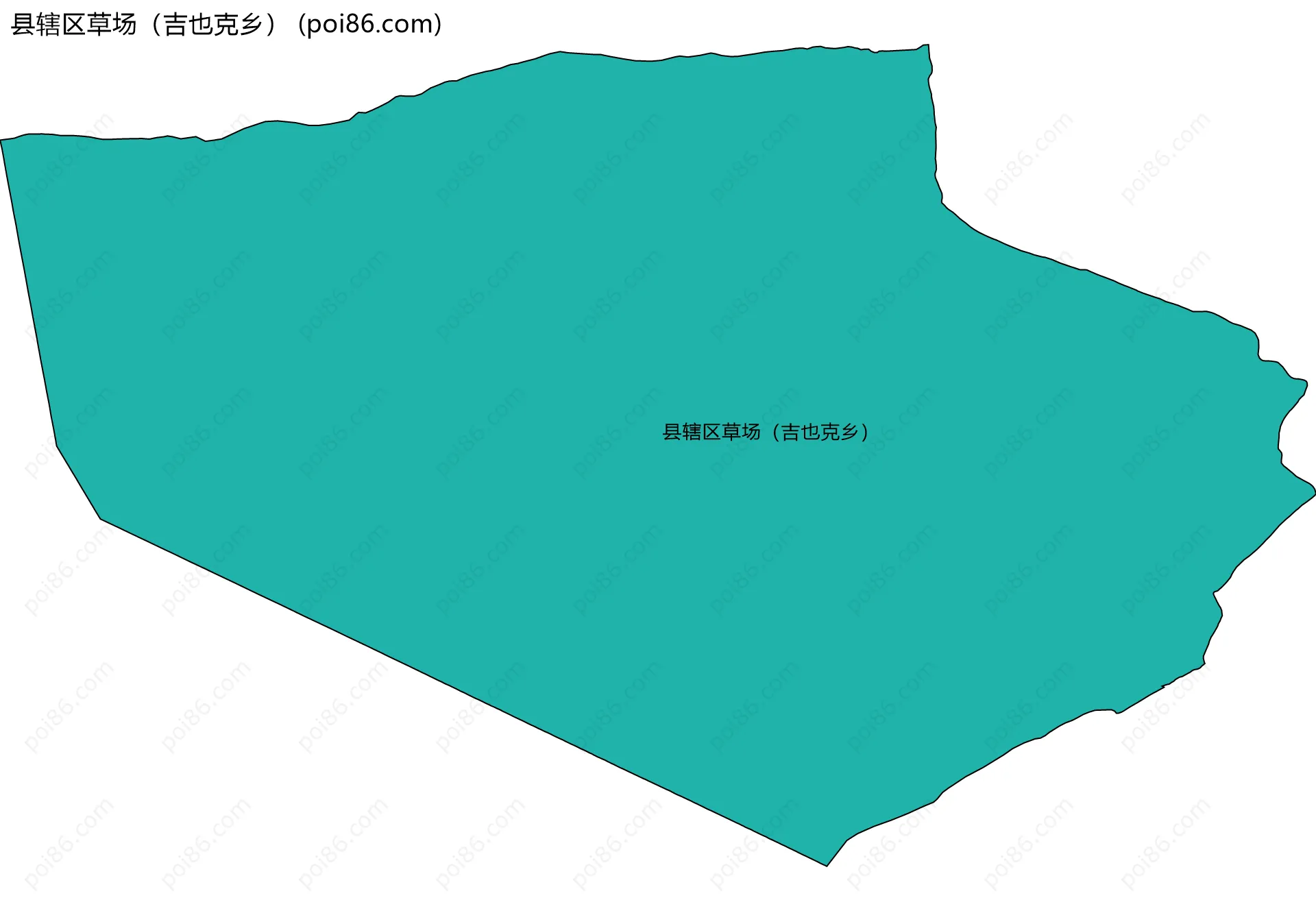 县辖区草场（吉也克乡）边界地图