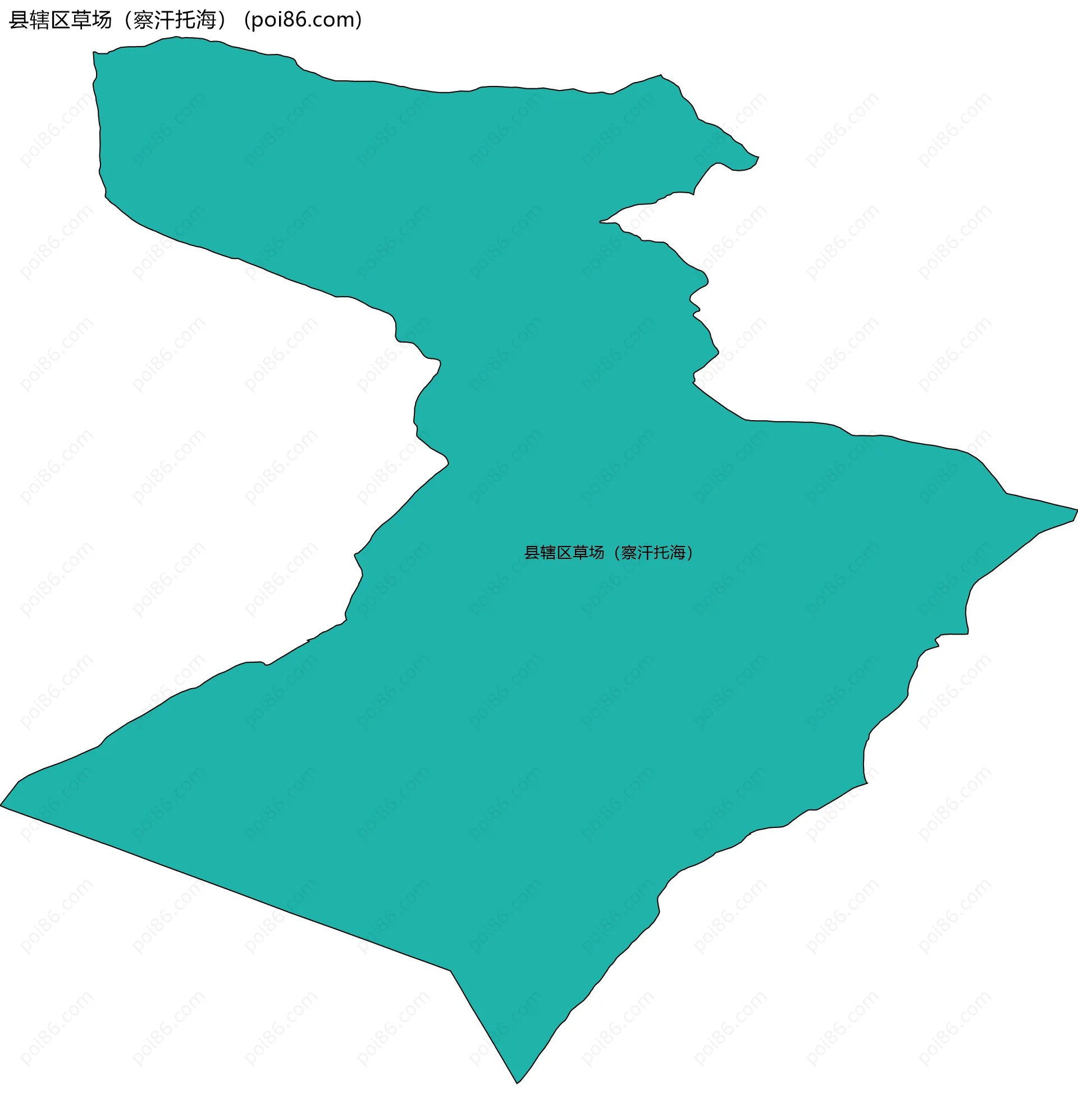 县辖区草场（察汗托海）边界地图