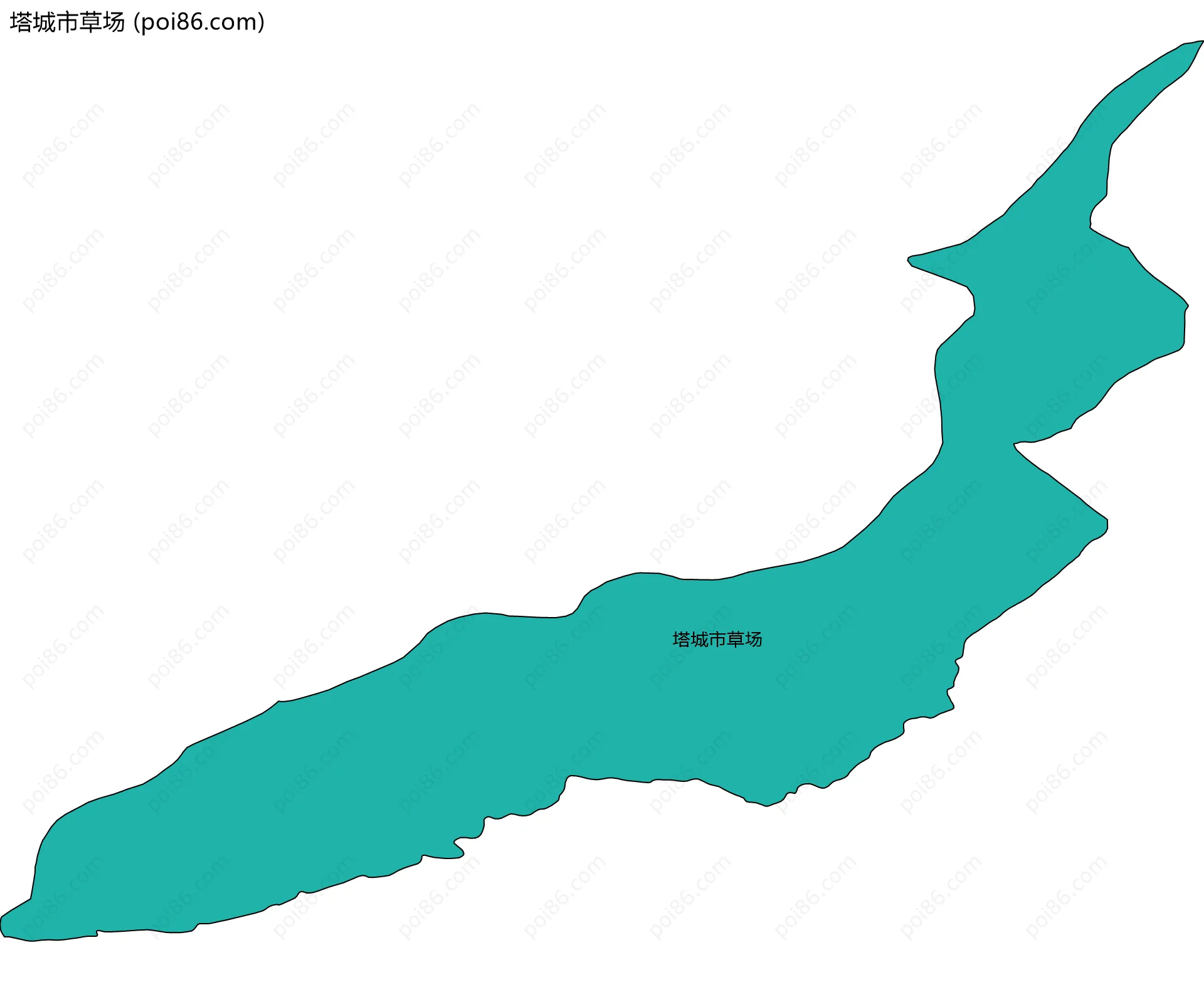 塔城市草场边界地图