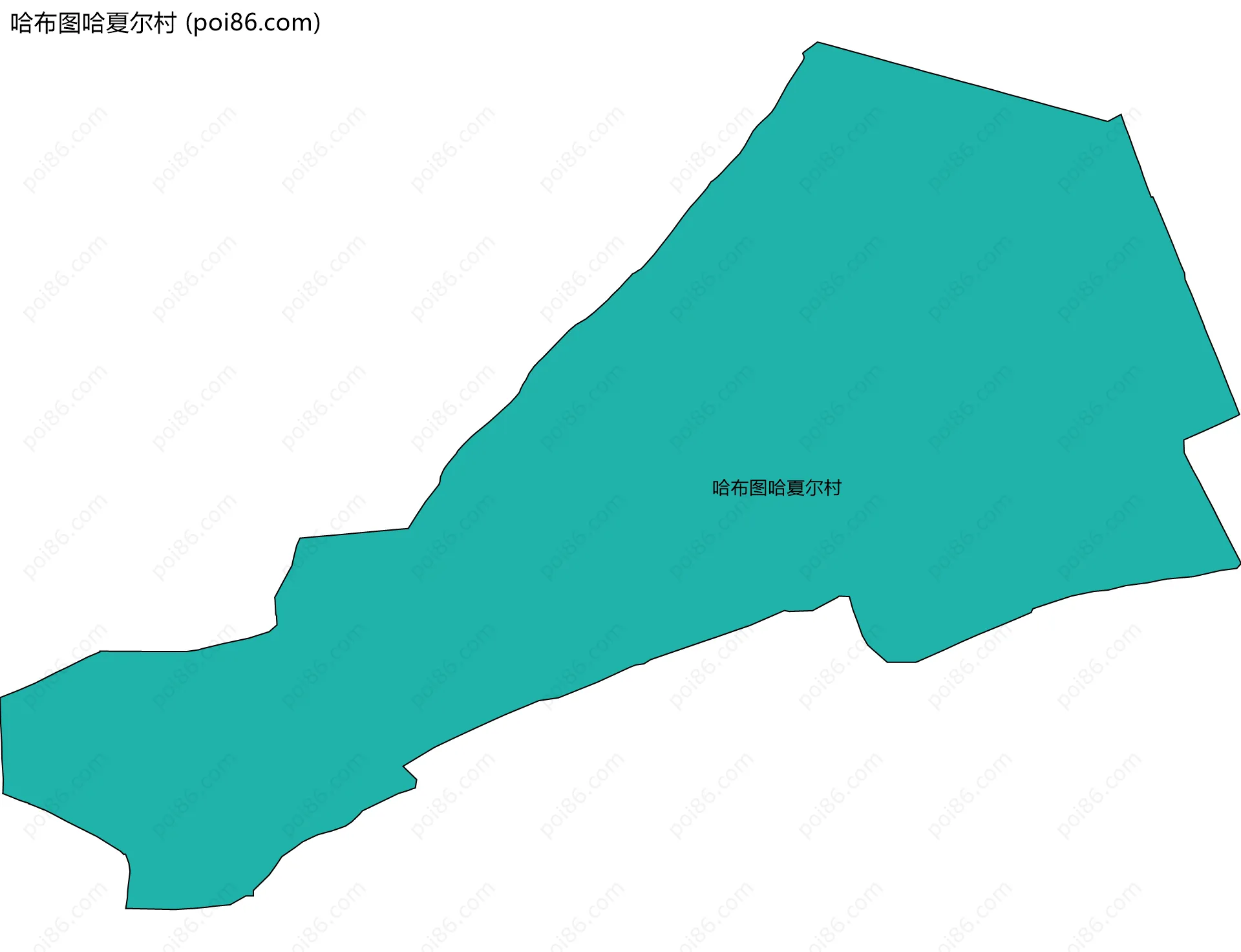 哈布图哈夏尔村边界地图