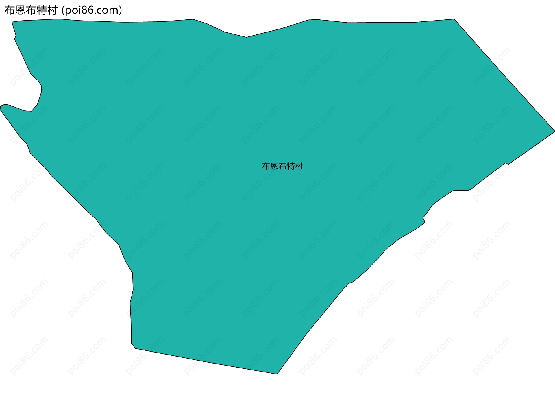 布恩布特村边界地图