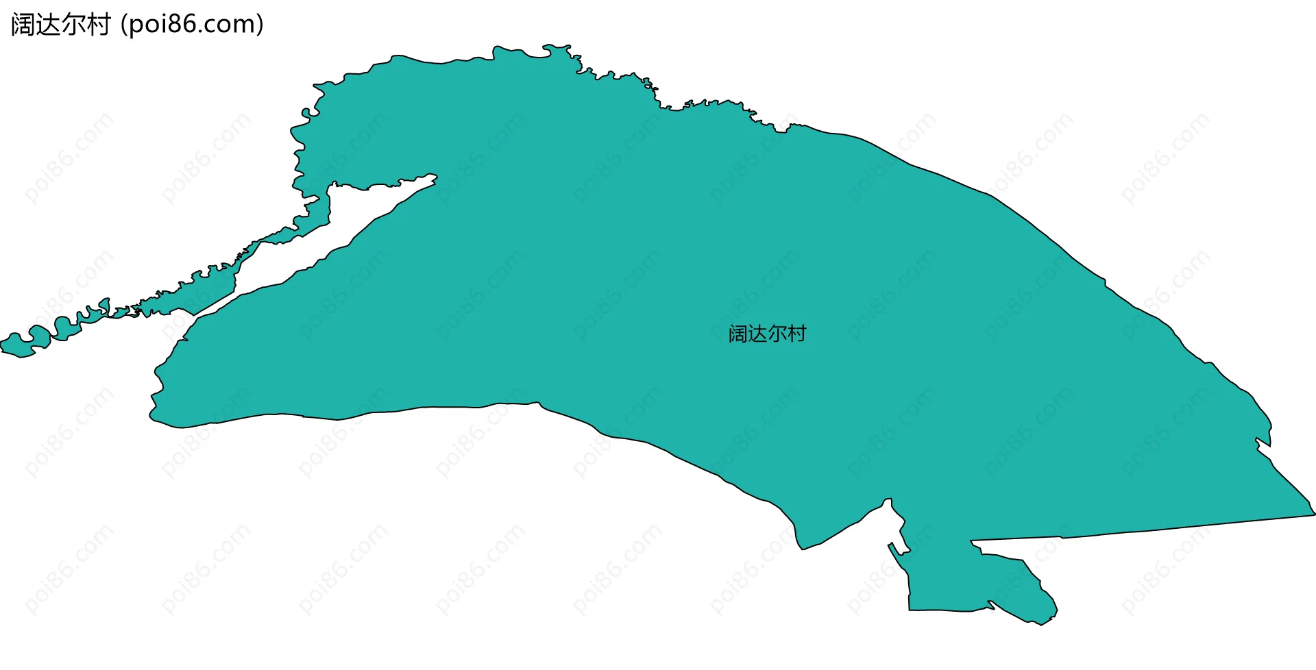阔达尔村边界地图
