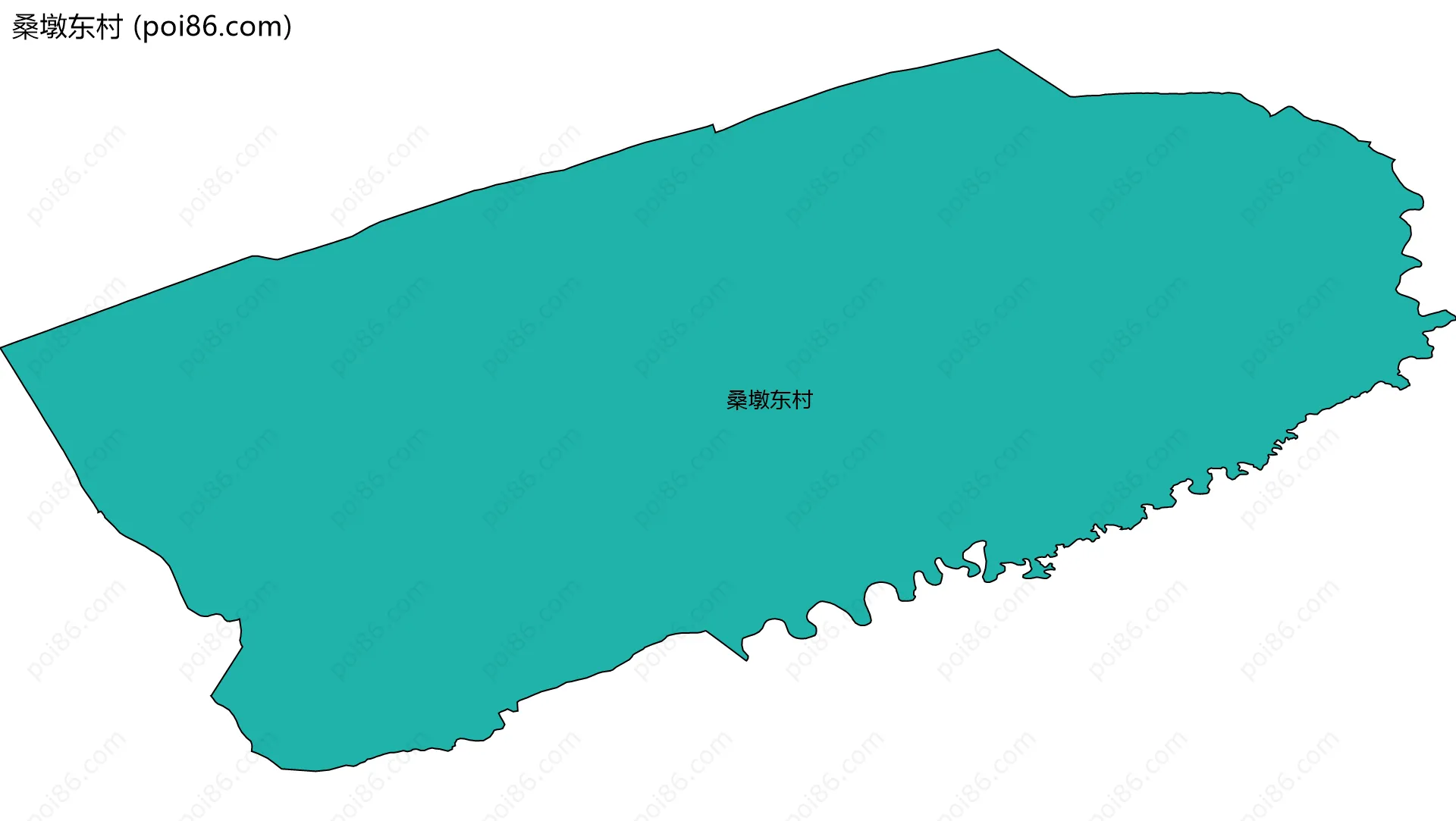 桑墩东村边界地图