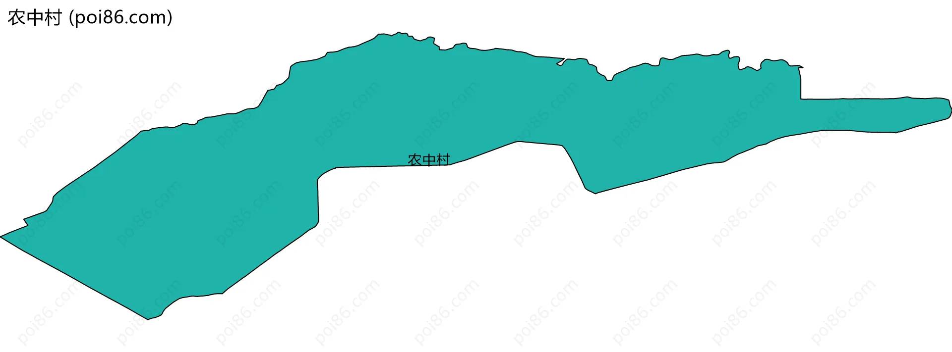 农中村边界地图