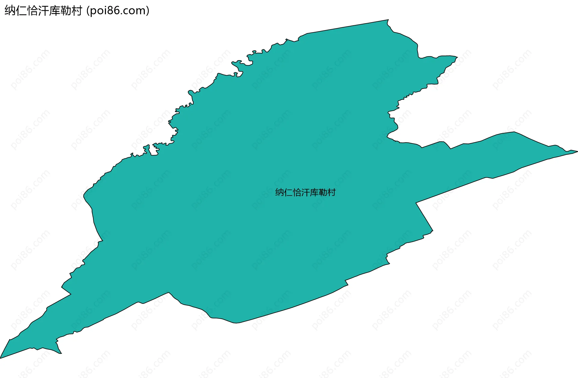 纳仁恰汗库勒村边界地图