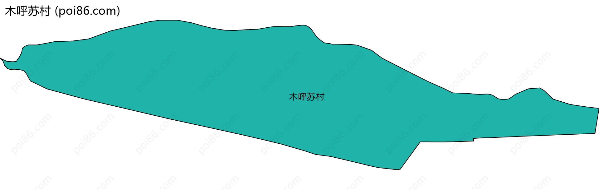 木呼苏村边界地图