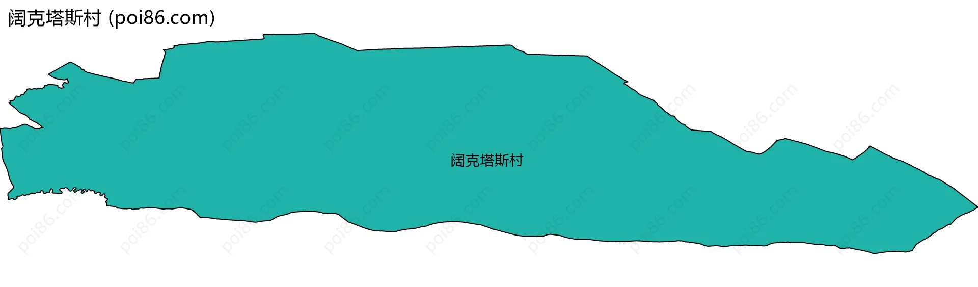 阔克塔斯村边界地图