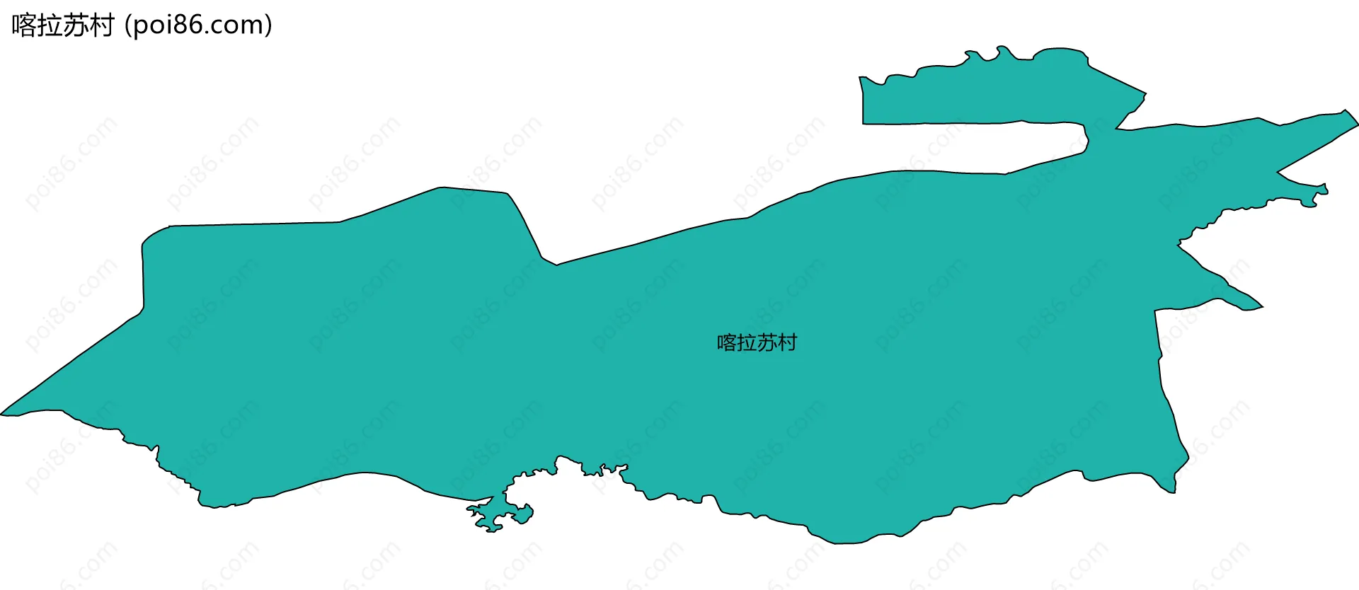 喀拉苏村边界地图