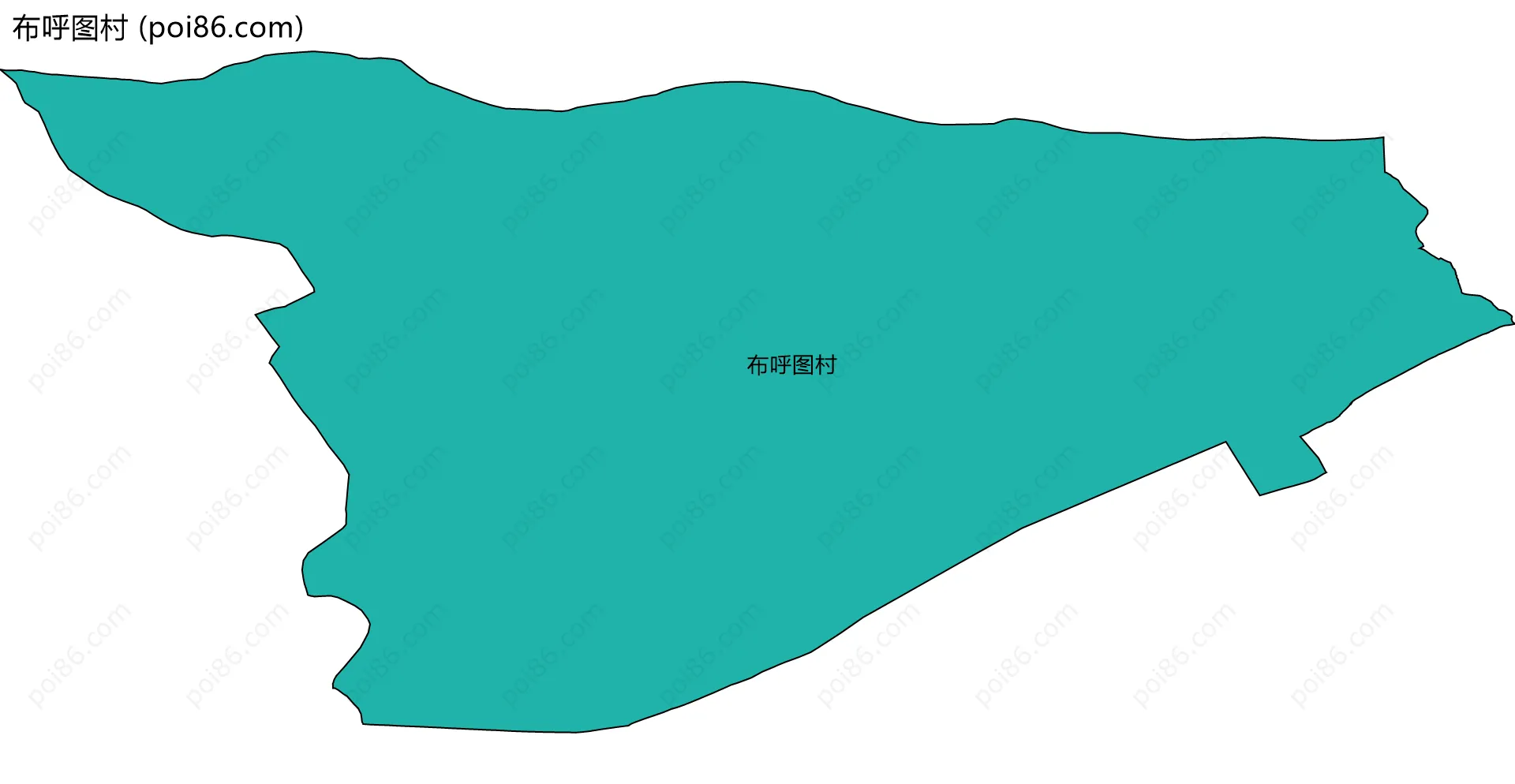 布呼图村边界地图