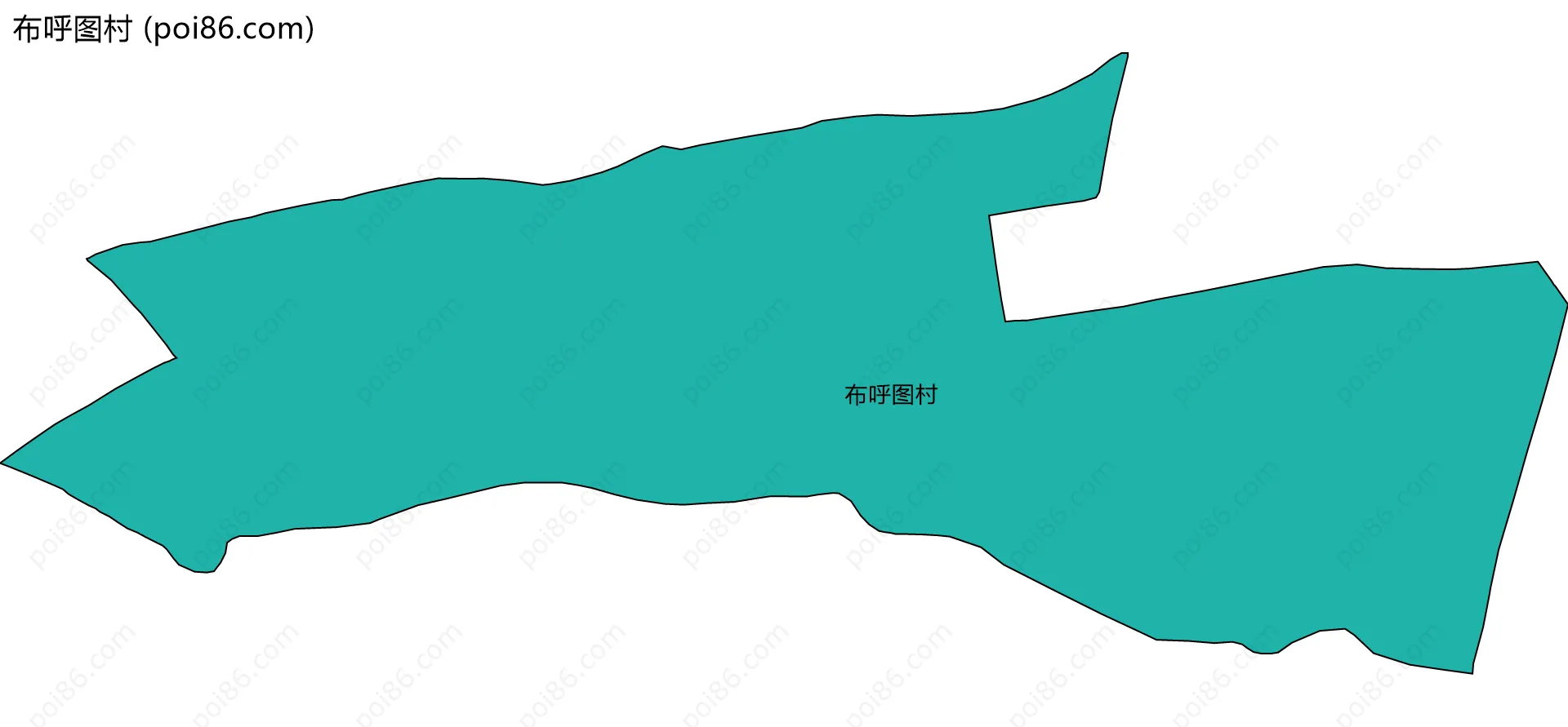 布呼图村边界地图