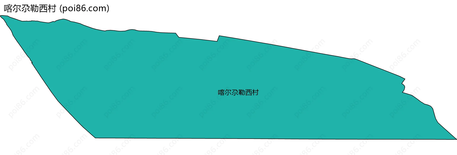 喀尔尕勒西村边界地图