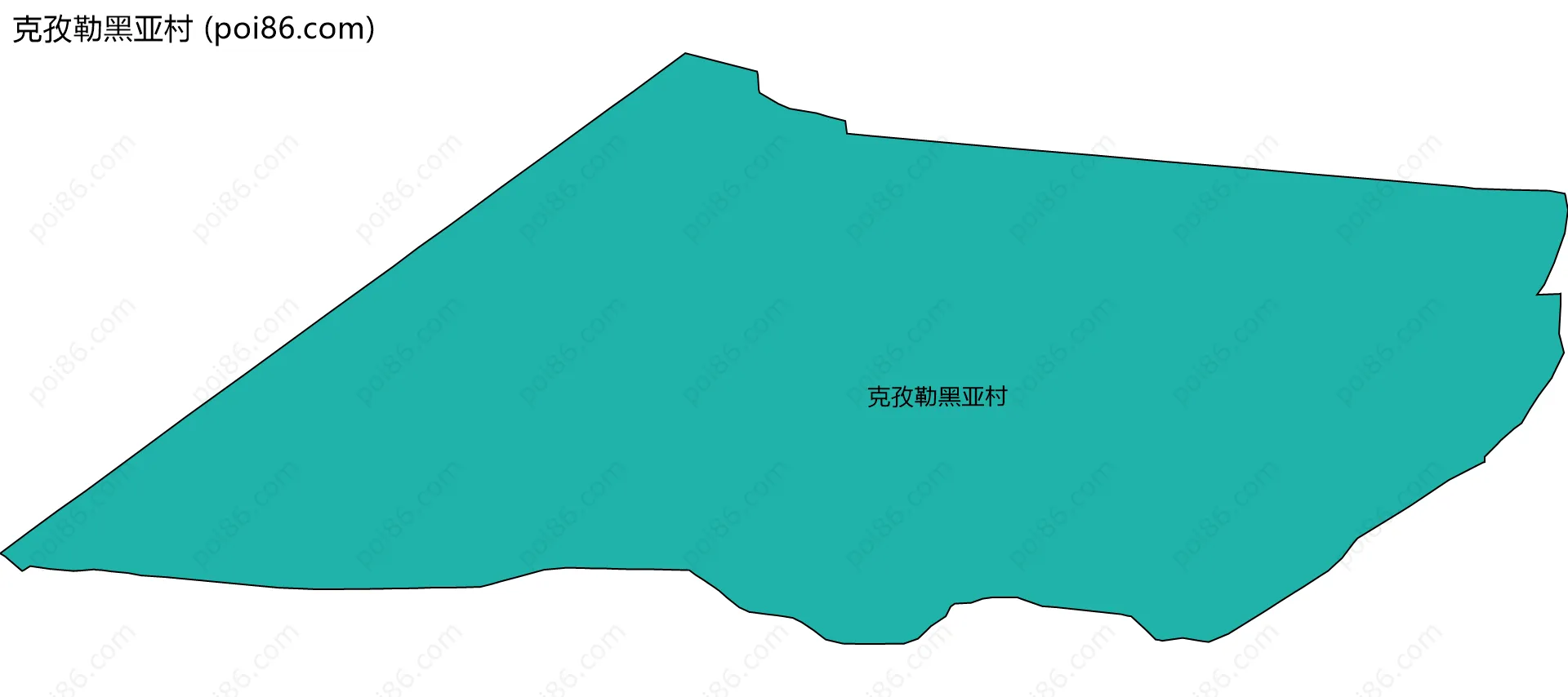 克孜勒黑亚村边界地图