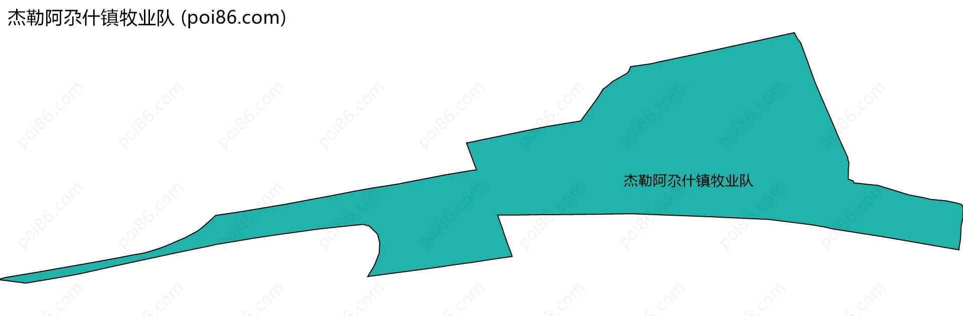 杰勒阿尕什镇牧业队边界地图