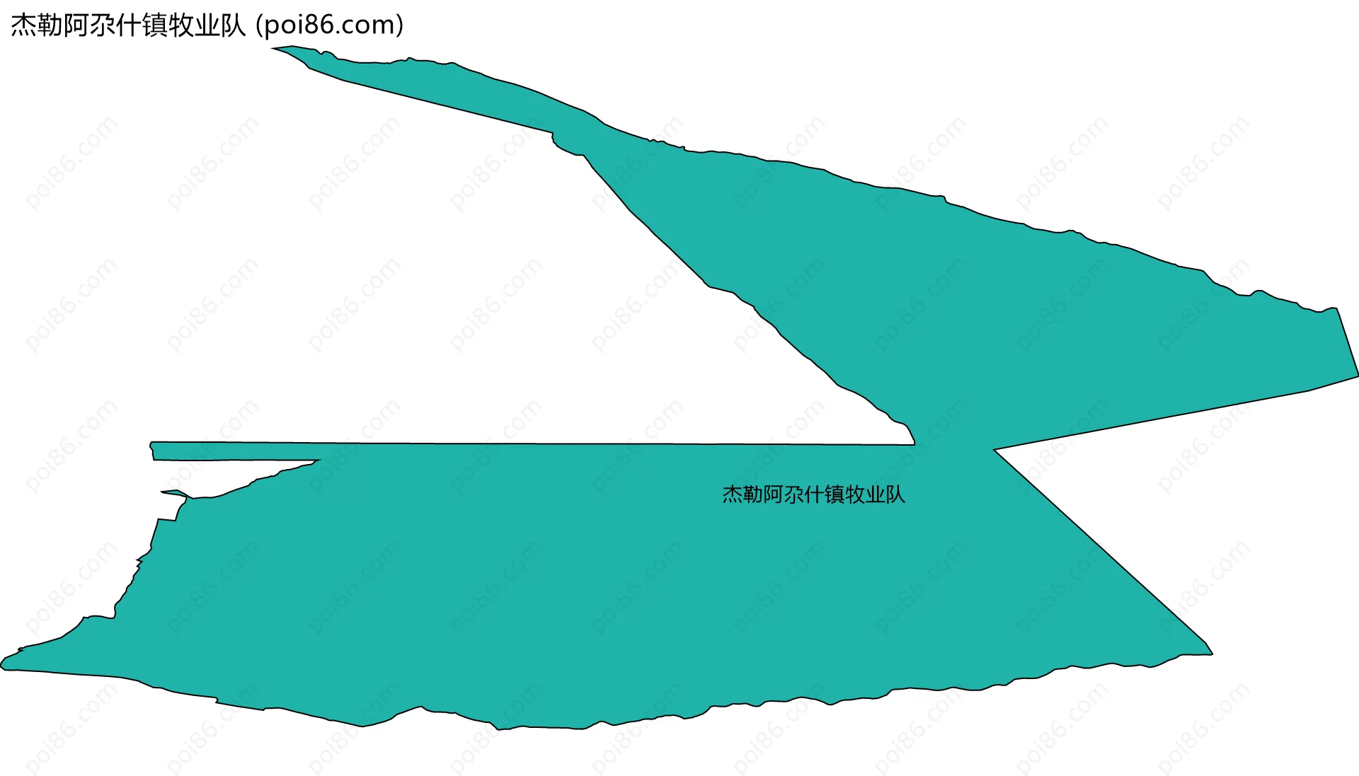 杰勒阿尕什镇牧业队边界地图