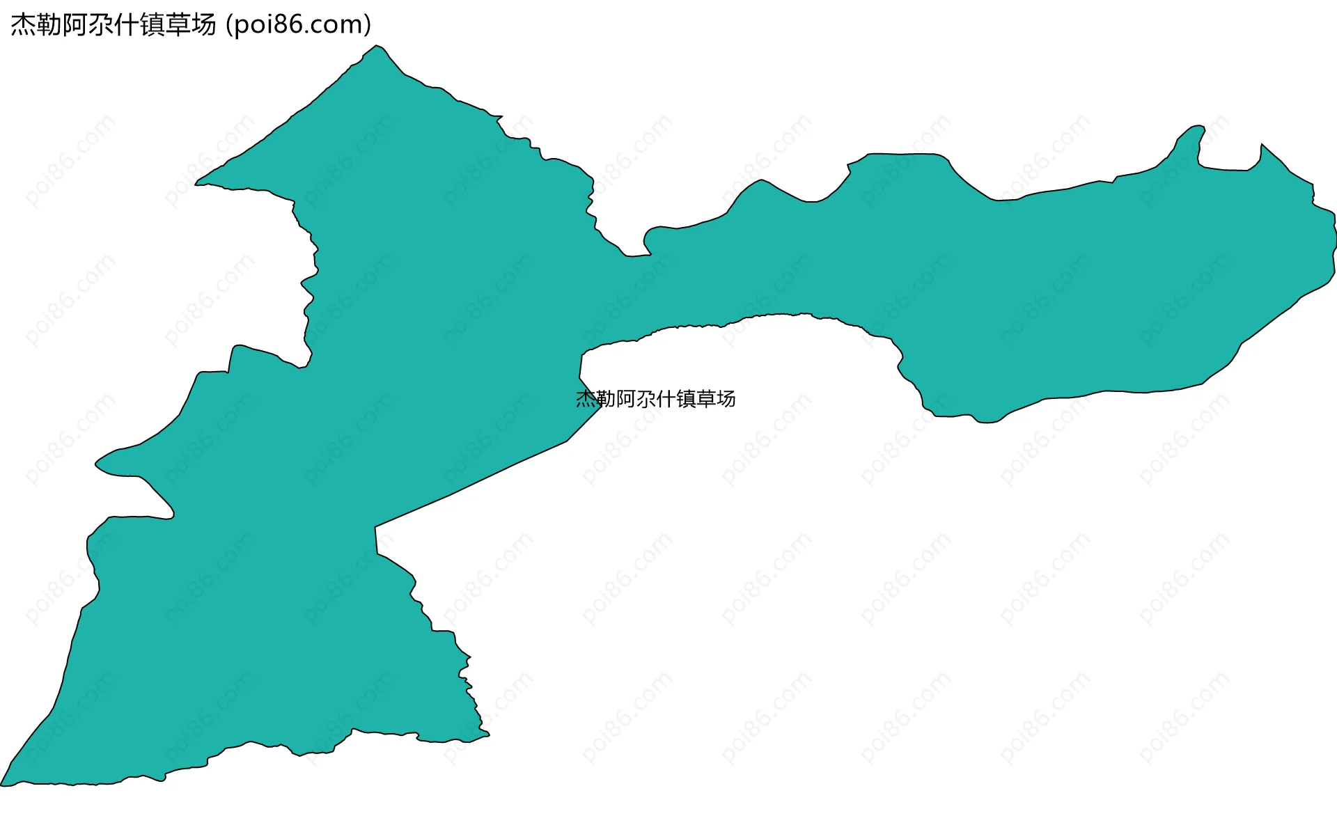 杰勒阿尕什镇草场边界地图